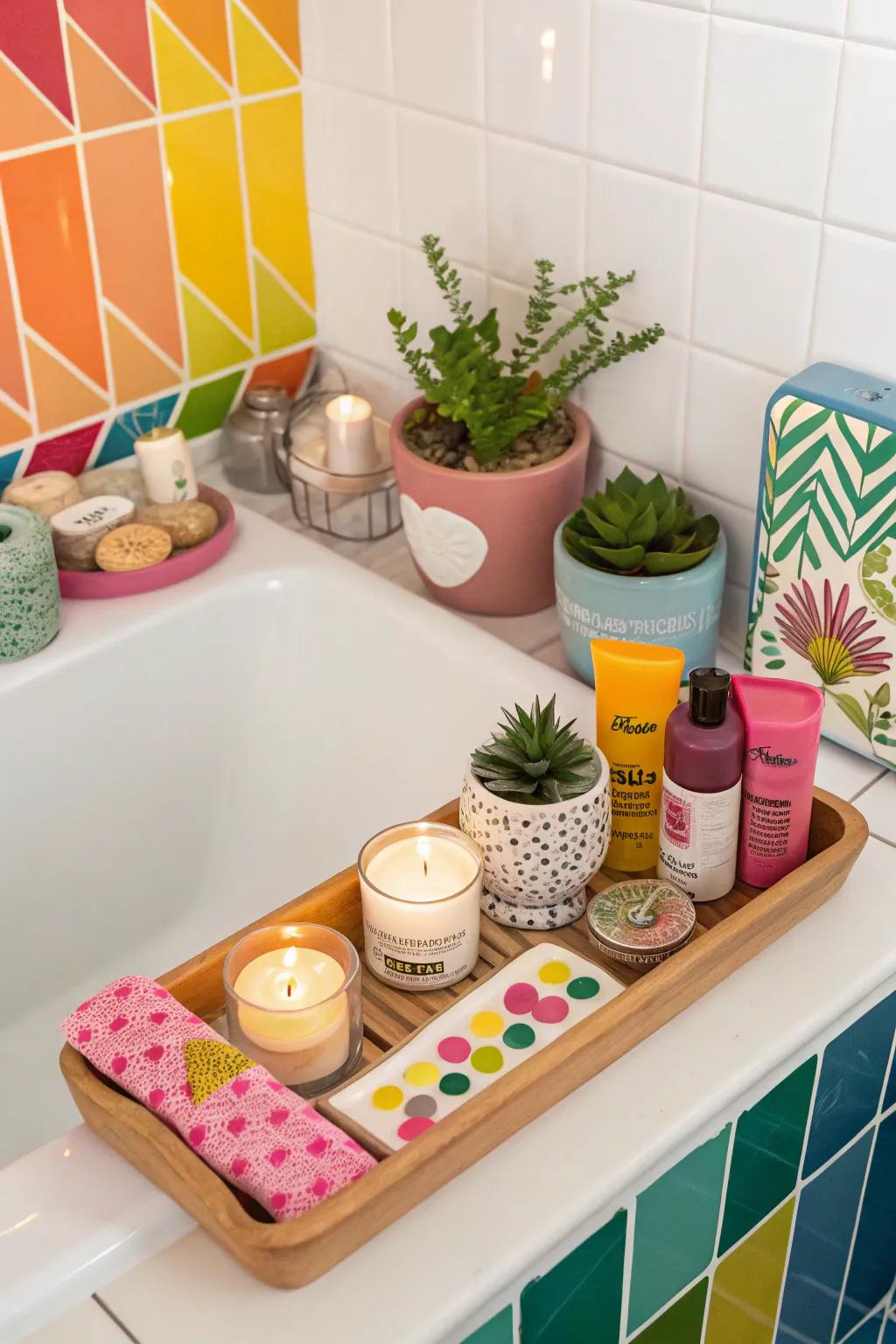 Express your unique style using a diverse blend of bath decor.
