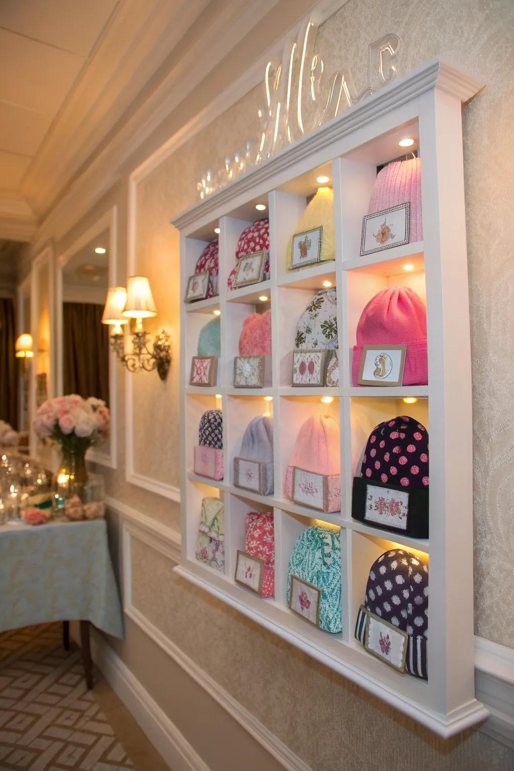 Shadow boxes transform your beanies into personalized keepsakes, celebrating memories with every glance.