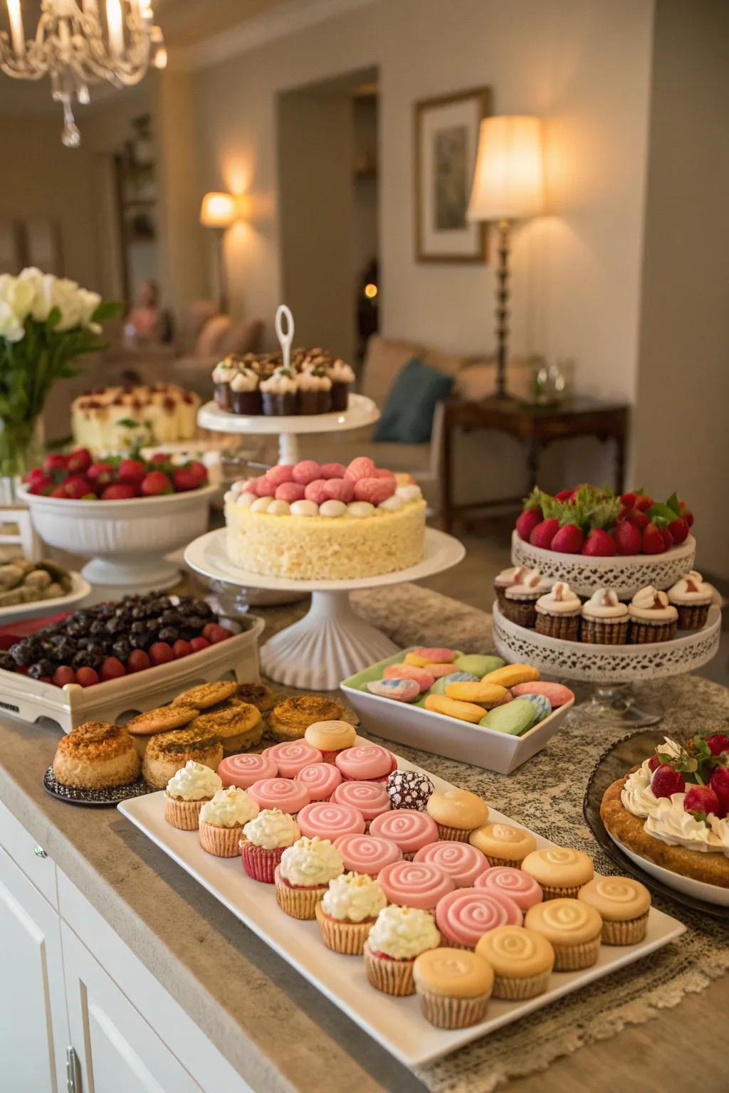 A dessert extravaganza that delights and indulges guests of all ages.
