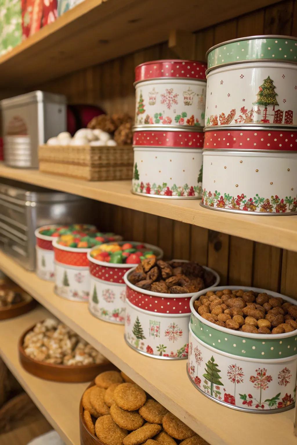 Tins that look nice offer storage that’s stylish.