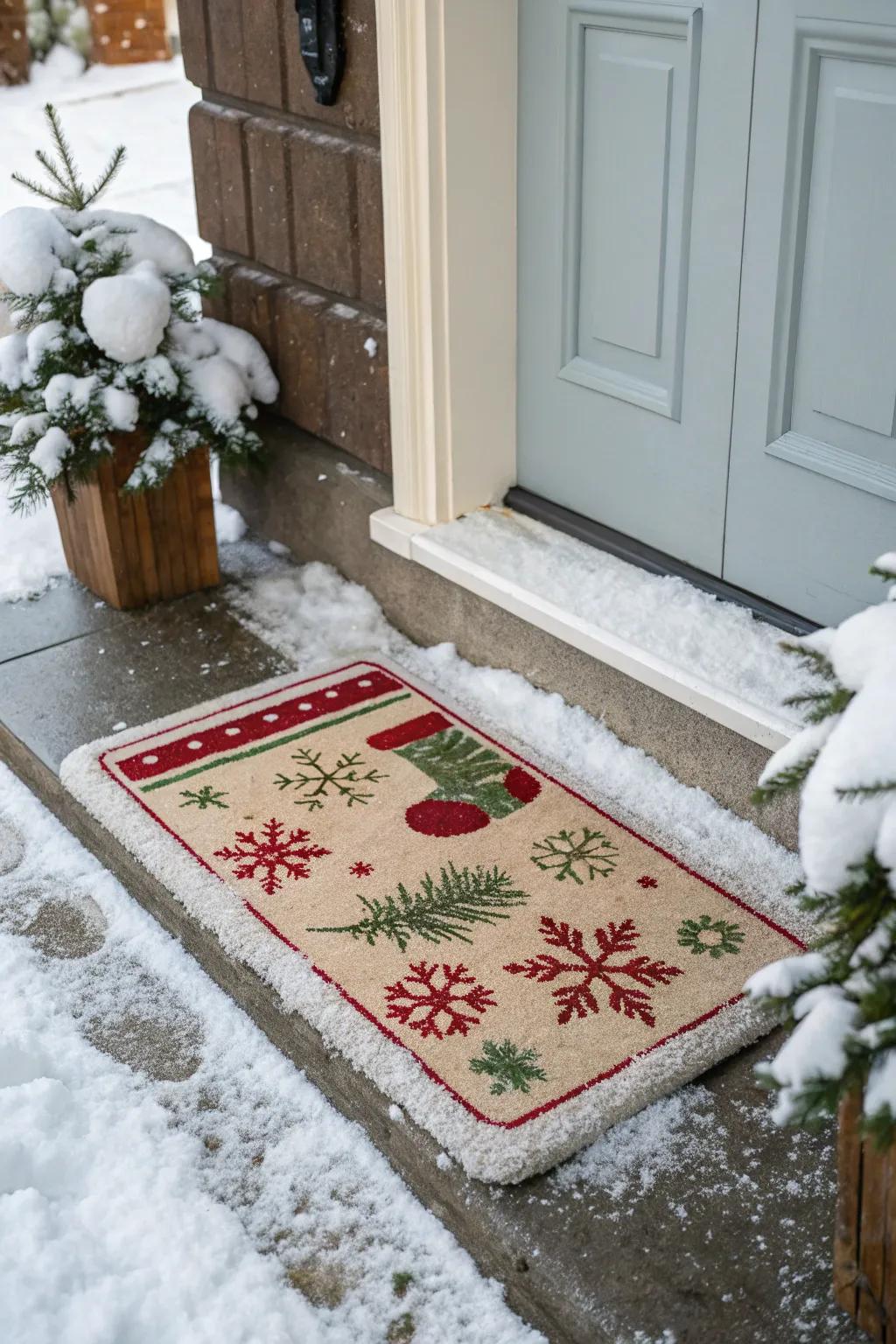 A celebratory mat appends a gleeful detail to this holiday entry.