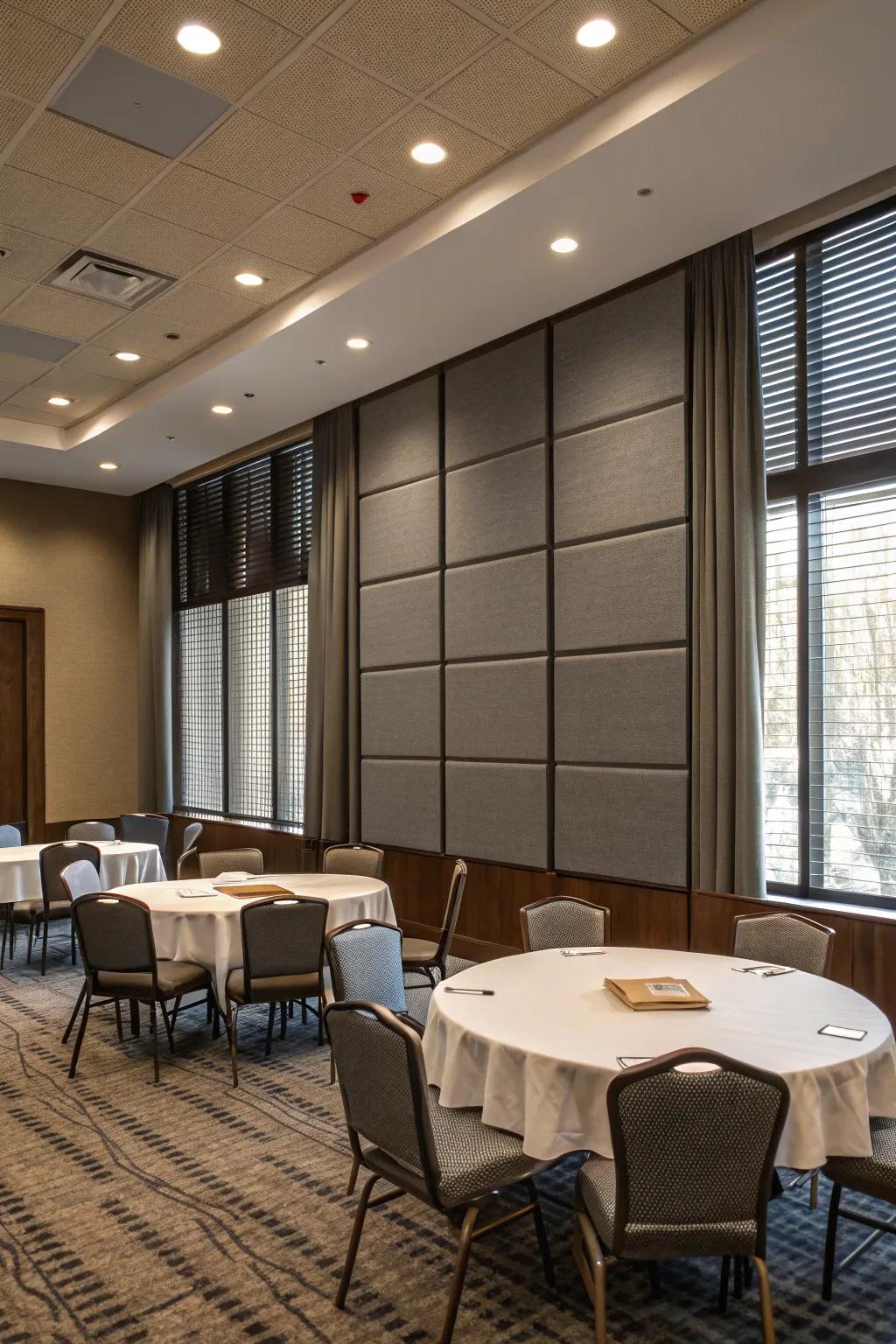 Noise control is a must for keeping an area focused.