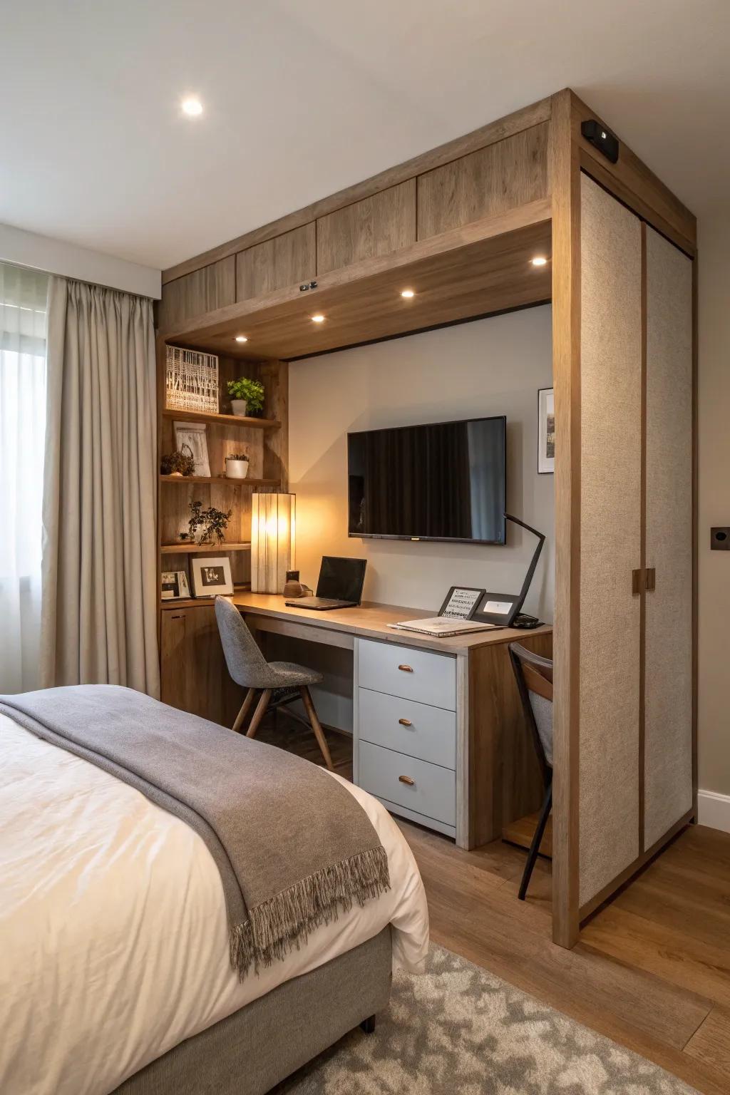 Unexpected features add surprise and innovation to the bedroom.