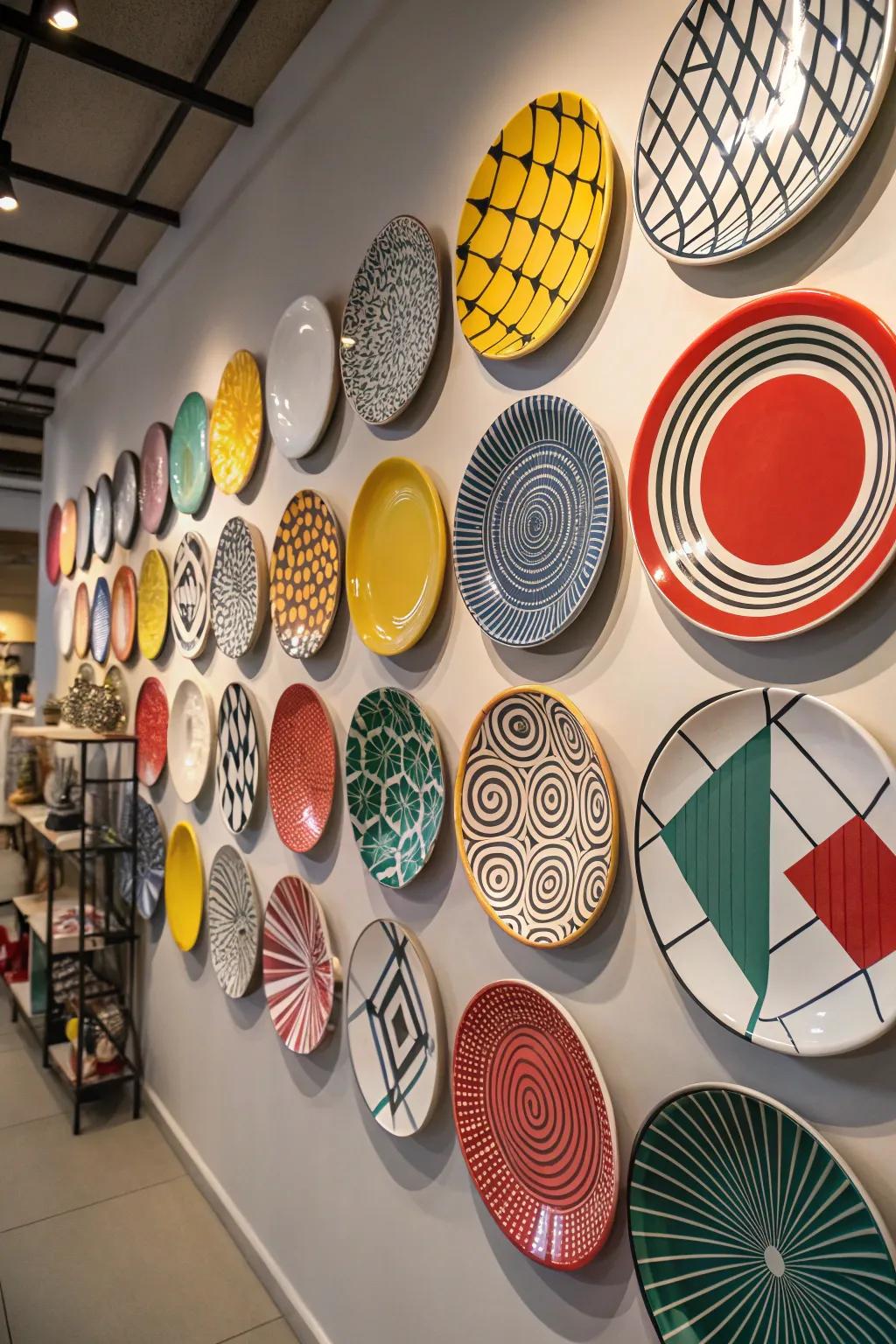 Audacious, graphic plates craft a striking contemporary exhibit.
