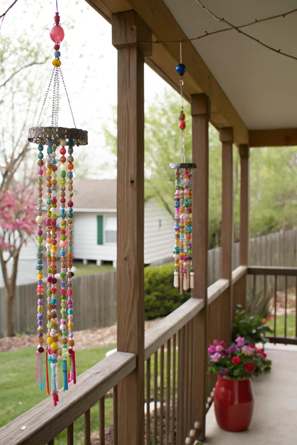 Do-It-Yourself aerial tones infusing melody to outdoor expanses.