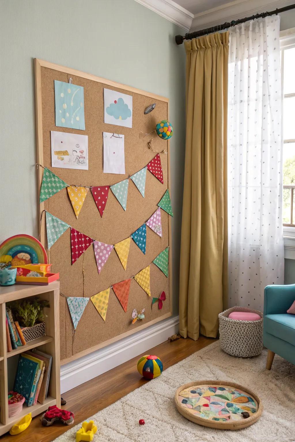 Soar lofty using a gliding toy-themed bulletin board.