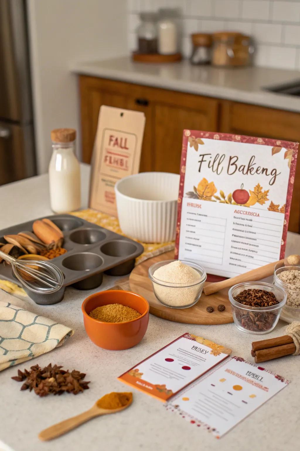 Fall baking kit for creating delicious seasonal treats.