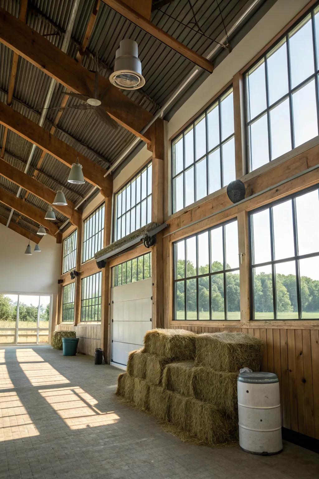 Proper airflow keeps the feed room healthy.