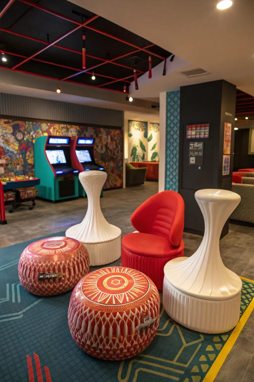 Design seats radiating bold energy plus a cutting-edge, fresh attitude.