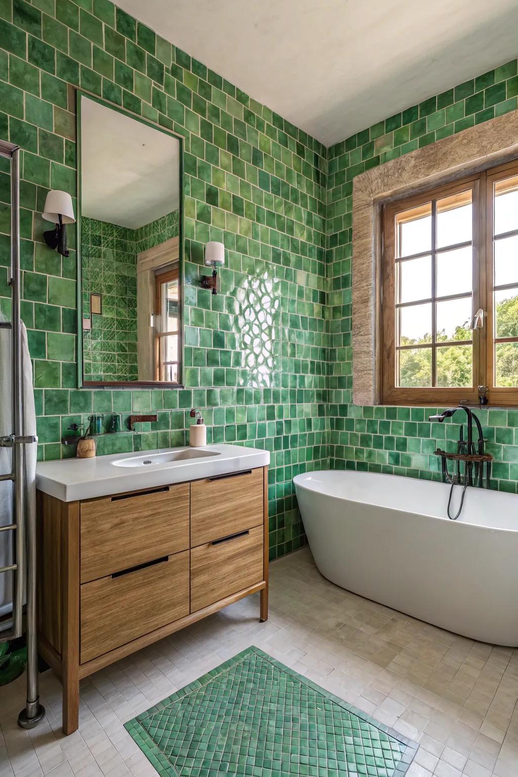 Zellige tiles bring authenticity and artful texture.