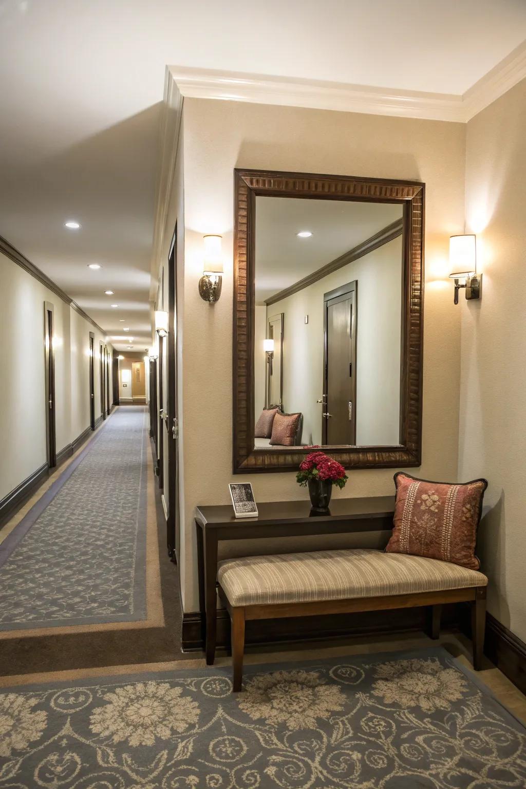 Alcove mirrors transform overlooked spaces.