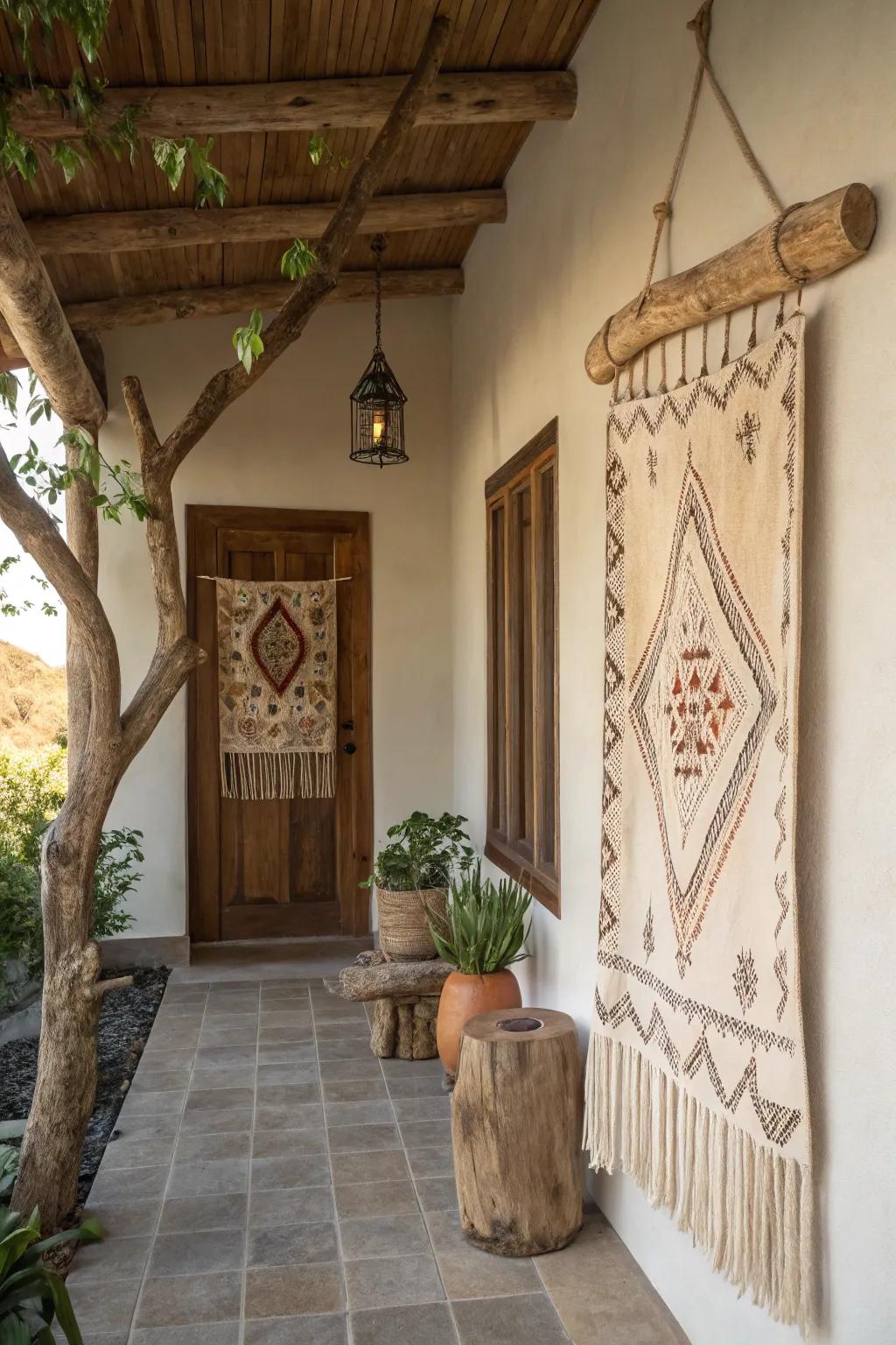 A limb incorporates a natural, countryside charm to your <strong><em>tapestry</em></strong>.&rdquo; loading=&rdquo;lazy&rdquo; class=&rdquo;pimg&rdquo;>
	</picture><figcaption>A limb incorporates a natural, countryside charm to your <strong><em>tapestry</em></strong>.</figcaption></figure>
<p>Suspending a <strong><em>tapestry</em></strong> from a natural limb establishes a countryside display. This concept infused an organic feel to my entryway.</p>
<h3>These products might help:</h3>
<ul class=