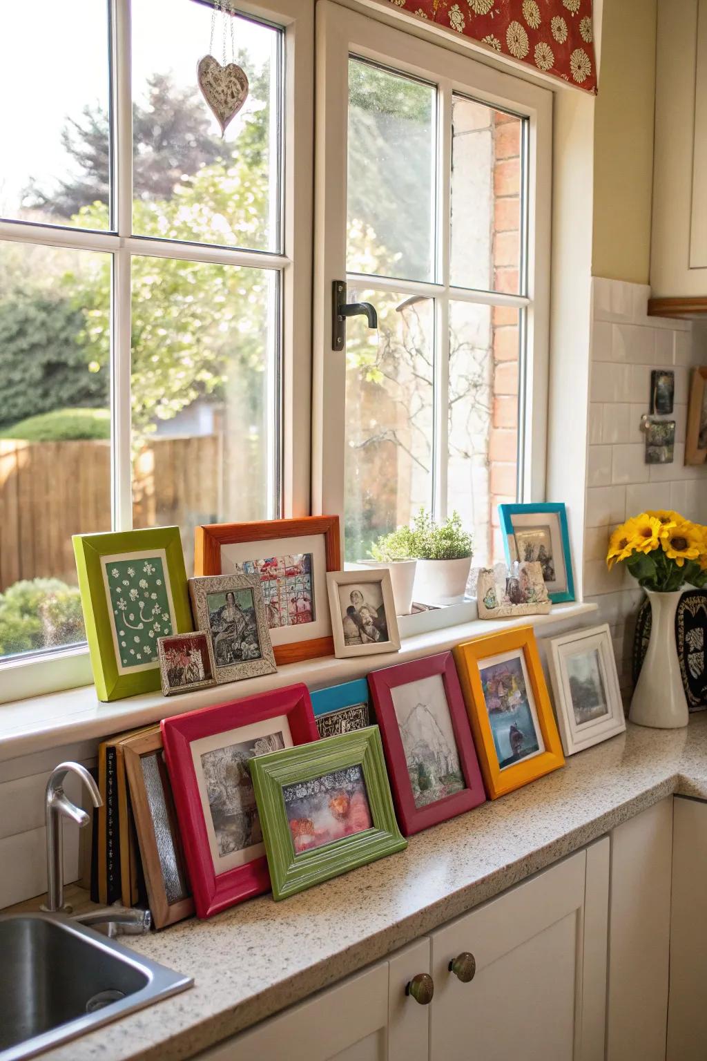 An eclectic holder mix appends personality and flair.