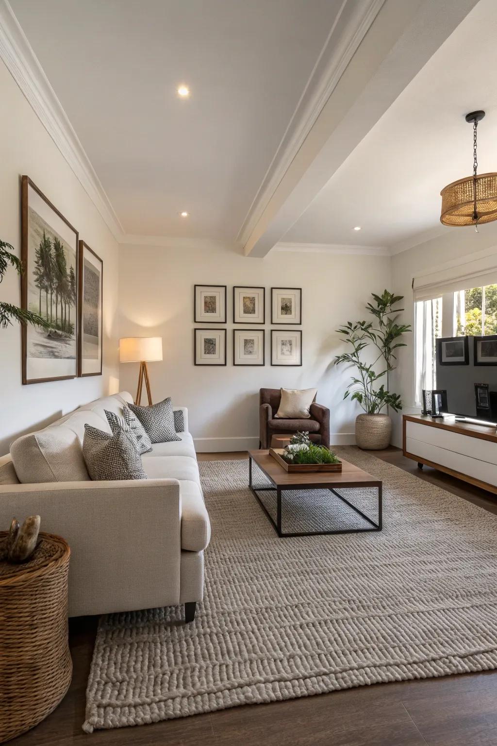 Tone on tone carpets offer a sleek and elegant finish.