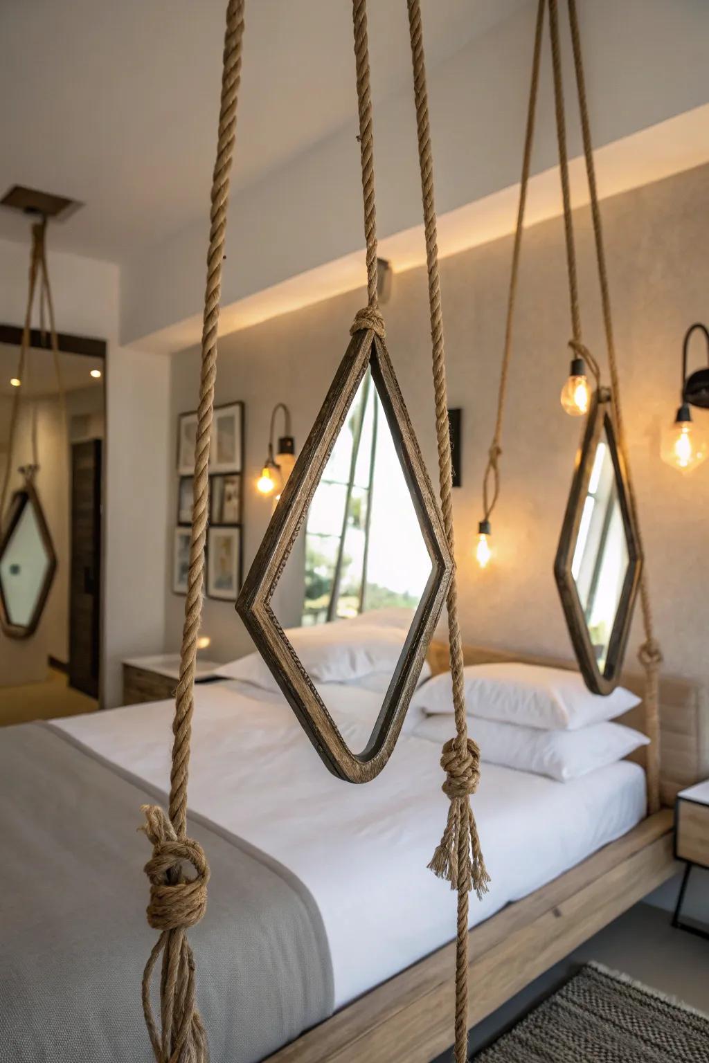 Hanging reflectors incorporate artistic flair and a personal element into your decor.
