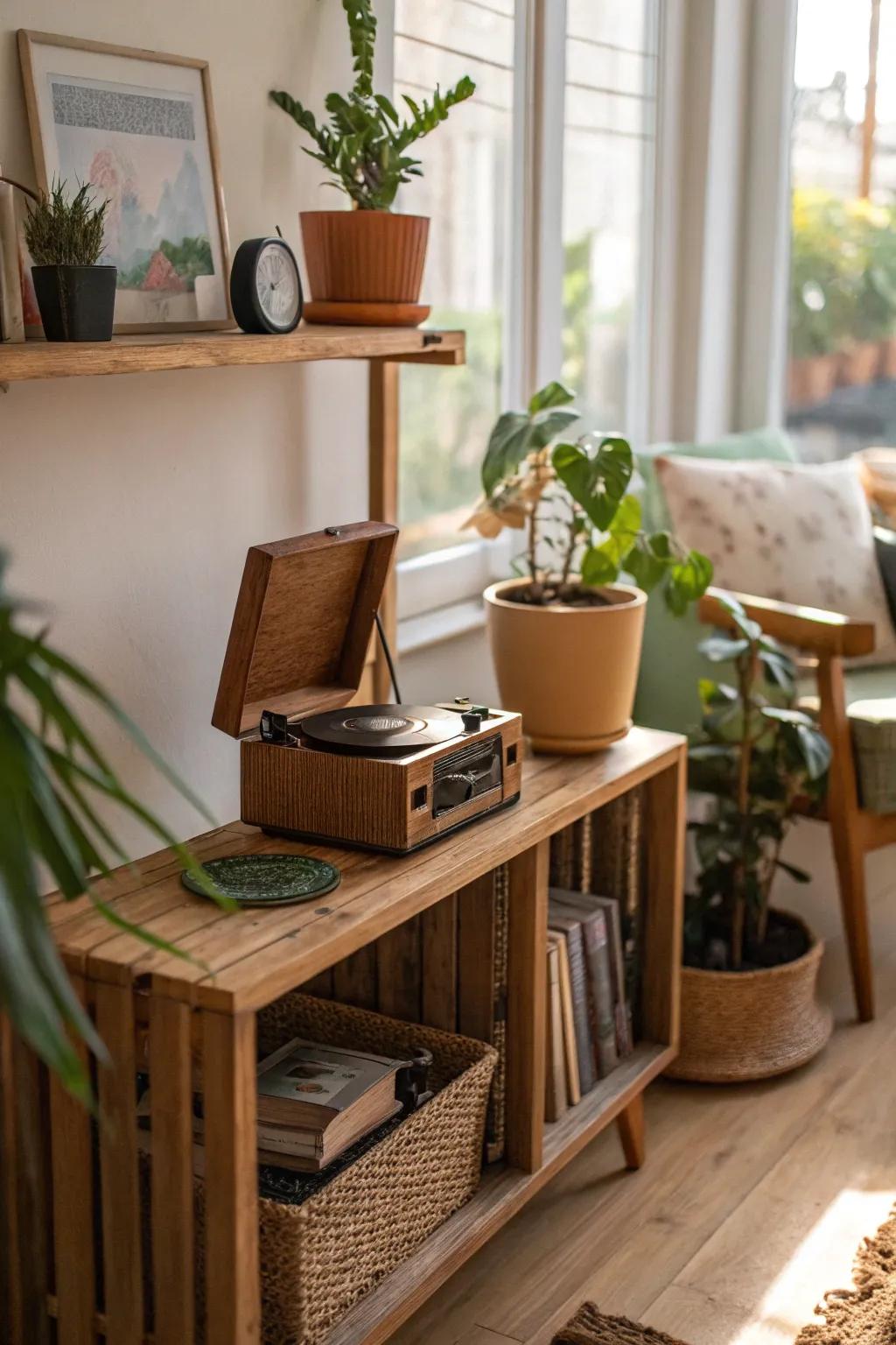 An eco-friendly music box that aligns with sustainable living.