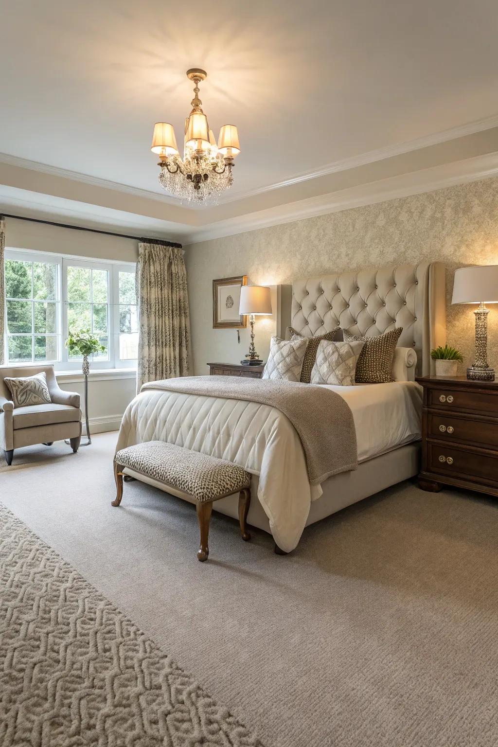 Taupe carpets offer timeless adaptability for any style.