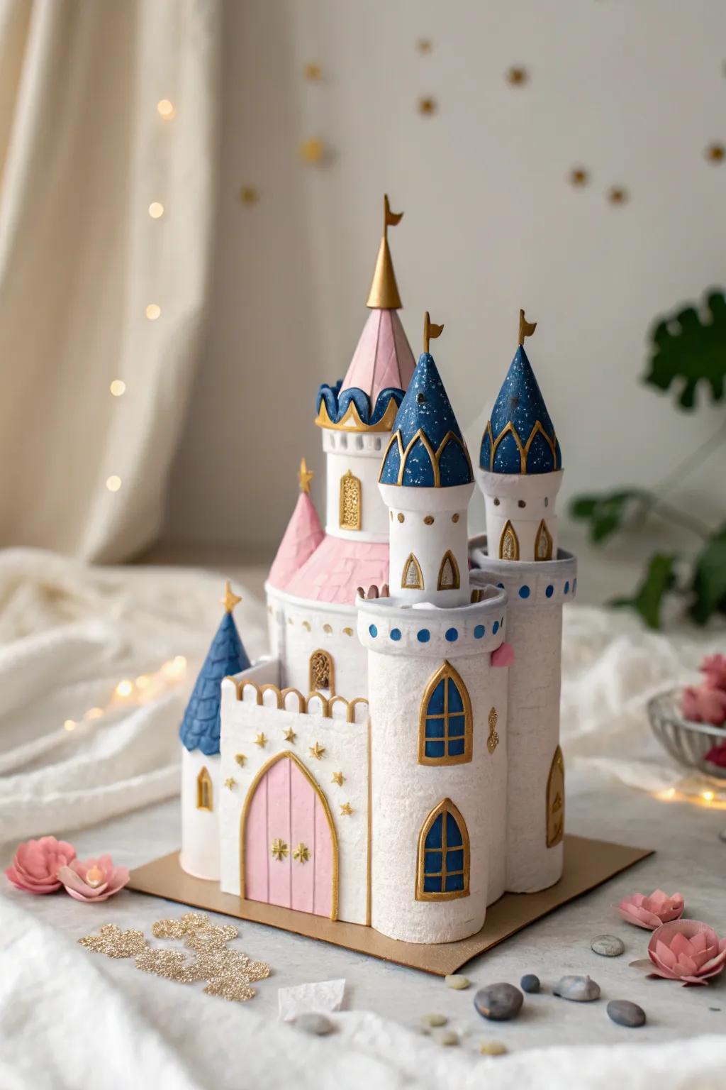 Step into a whimsical wonderland with this enchanting paper squishy castle, crafted to spark your imagination and transport you to a fairy tale realm.