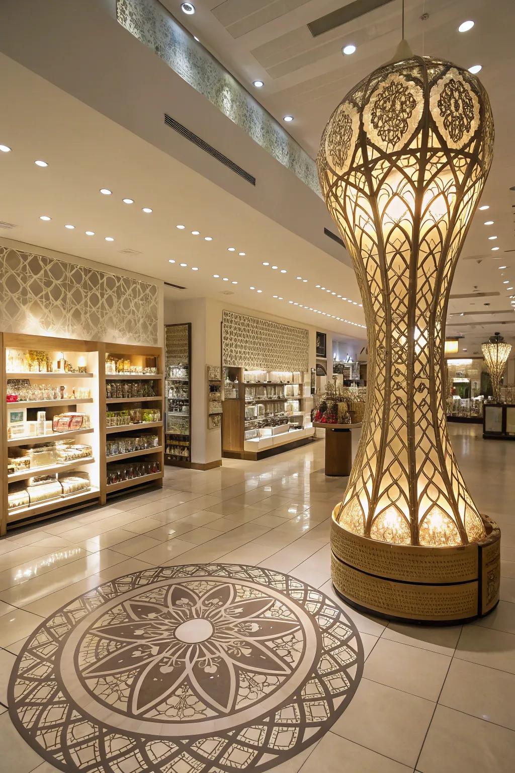 Light art delivering an artistic and bold statement.