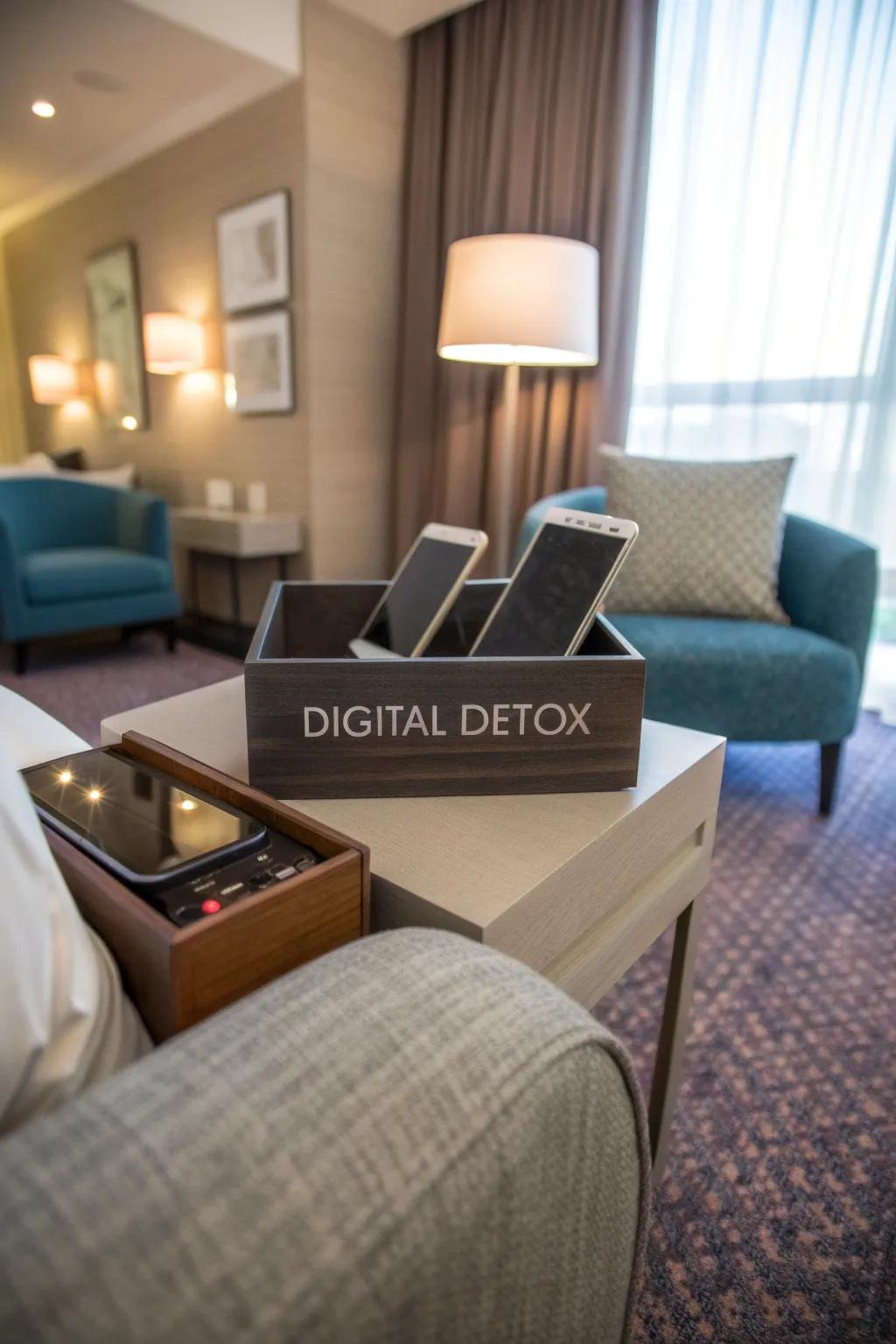 A digital detox encourages genuine connection.