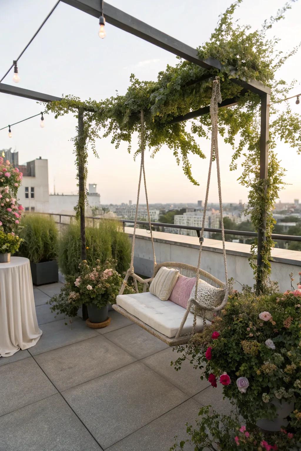 Whimsical features encourage amusement and relaxation on your rooftop.