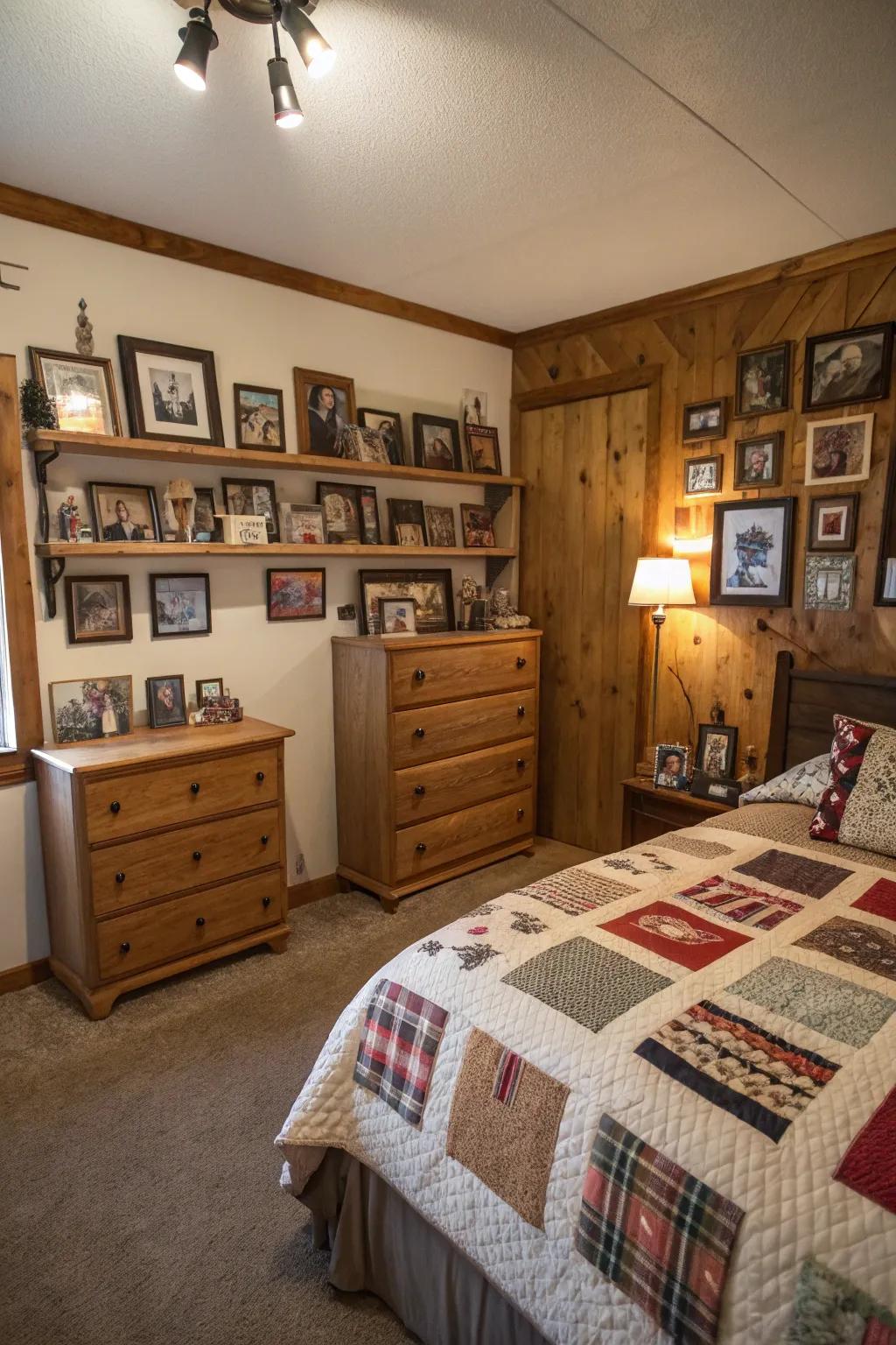 Unique touches add warmth and personality.