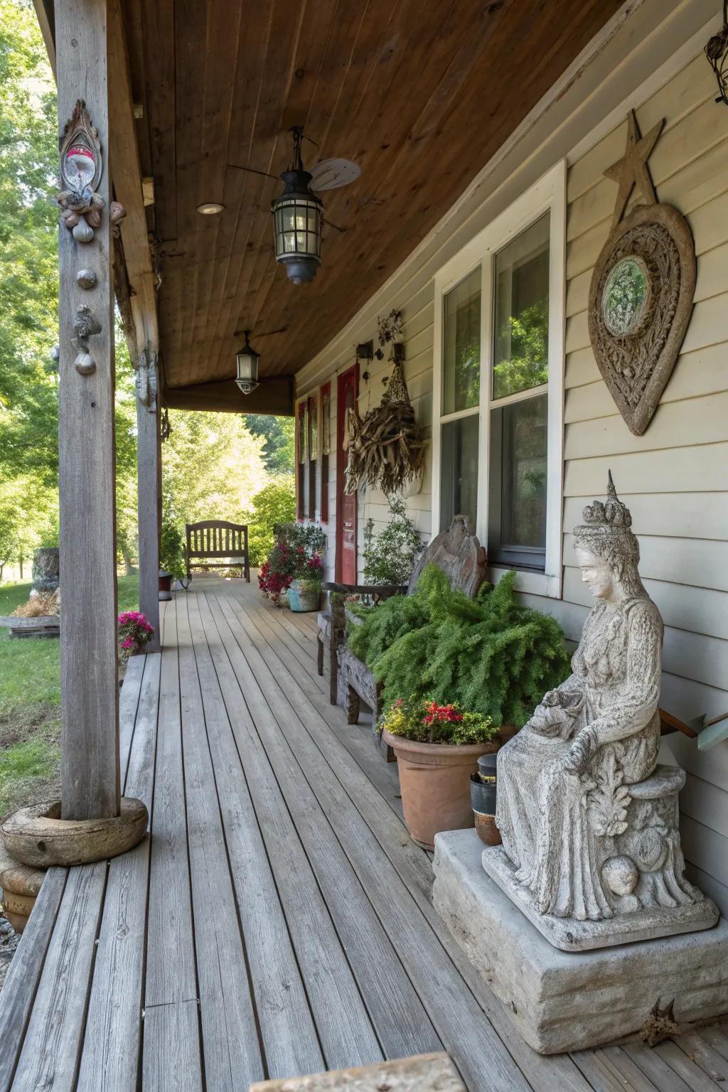 Artistic touches add personality and style.