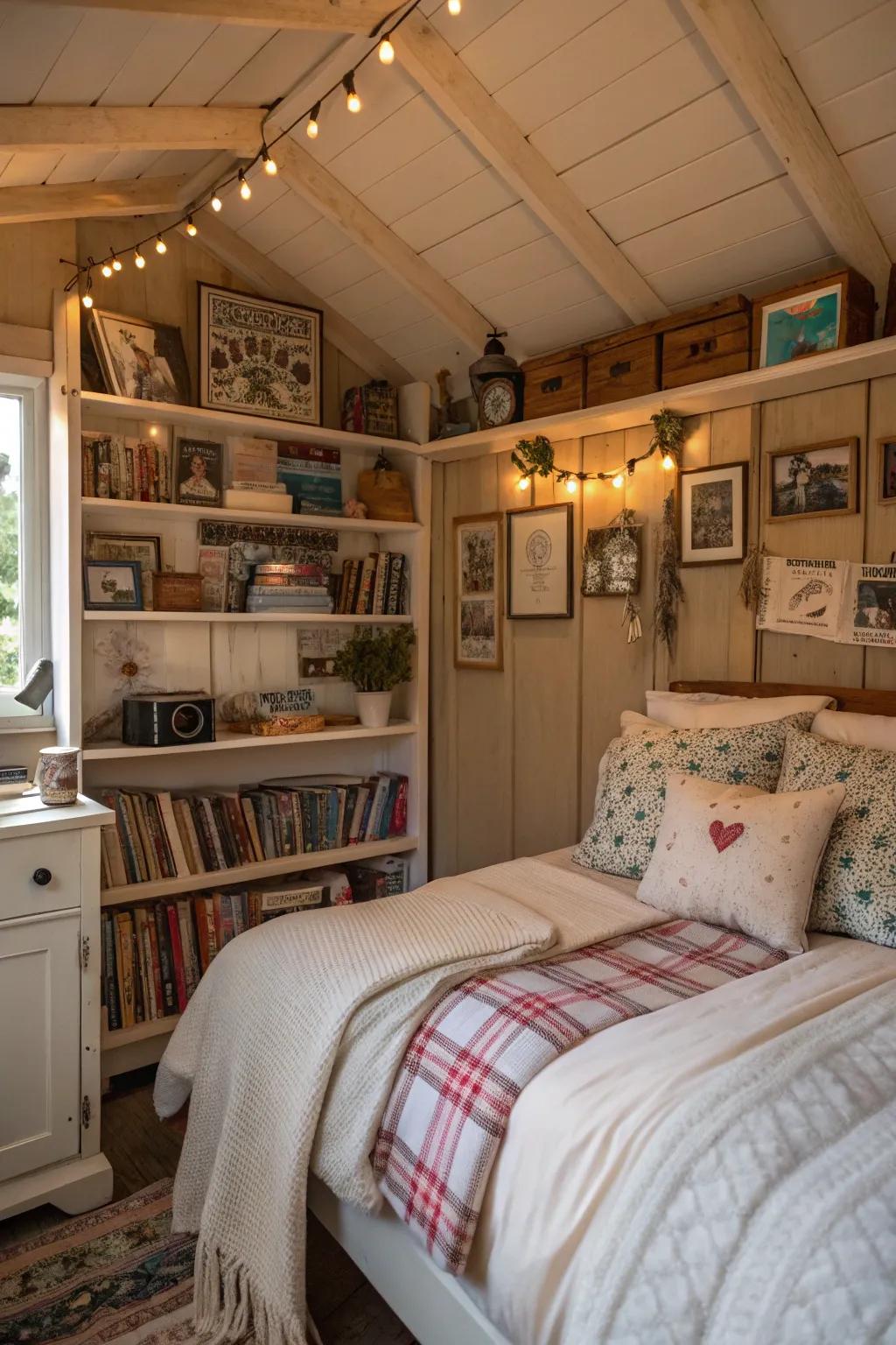 Personal touches make your shed bedroom a true reflection of you.