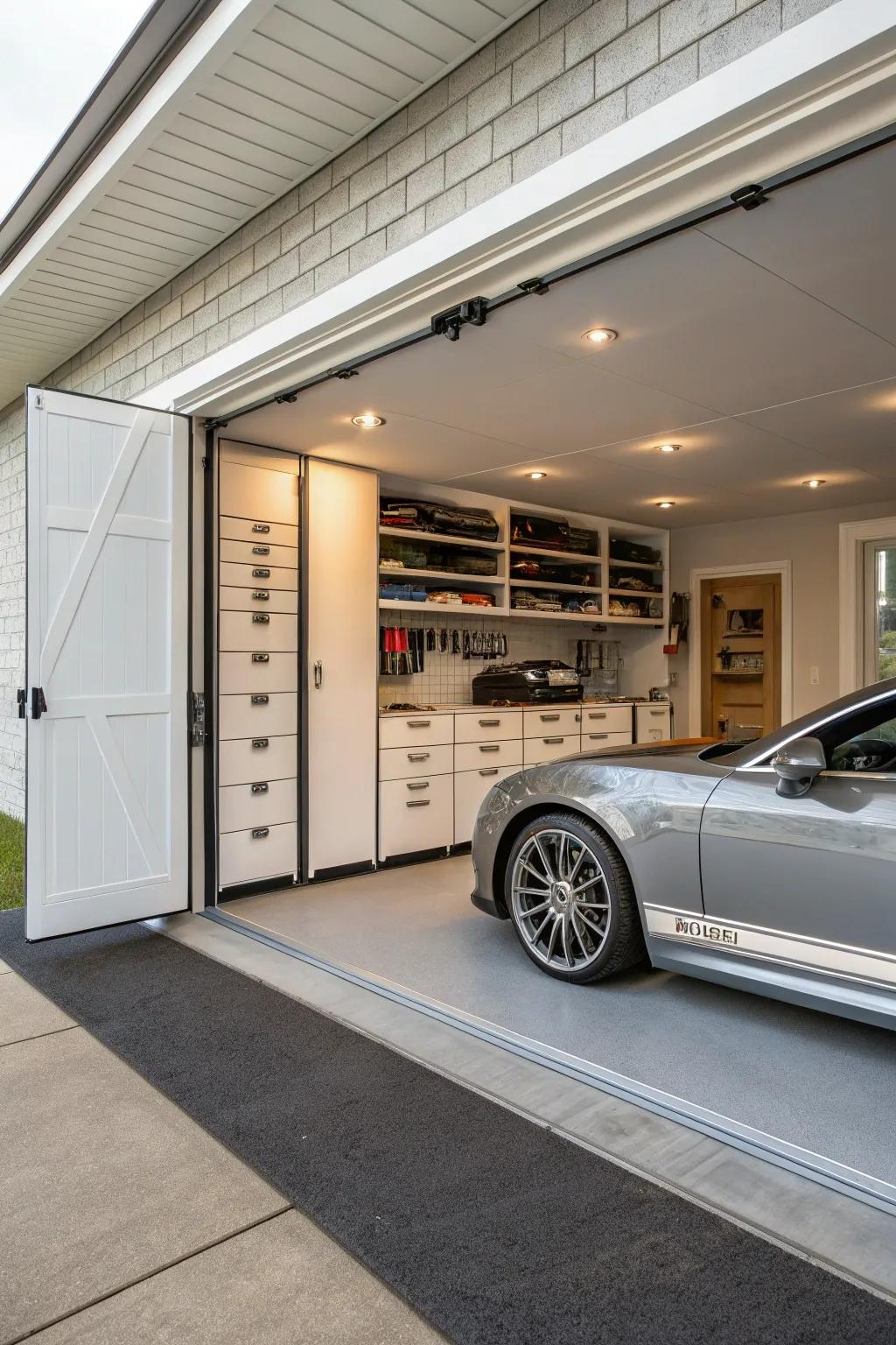 Hidden storage options offer a sense of mystery and functionality.