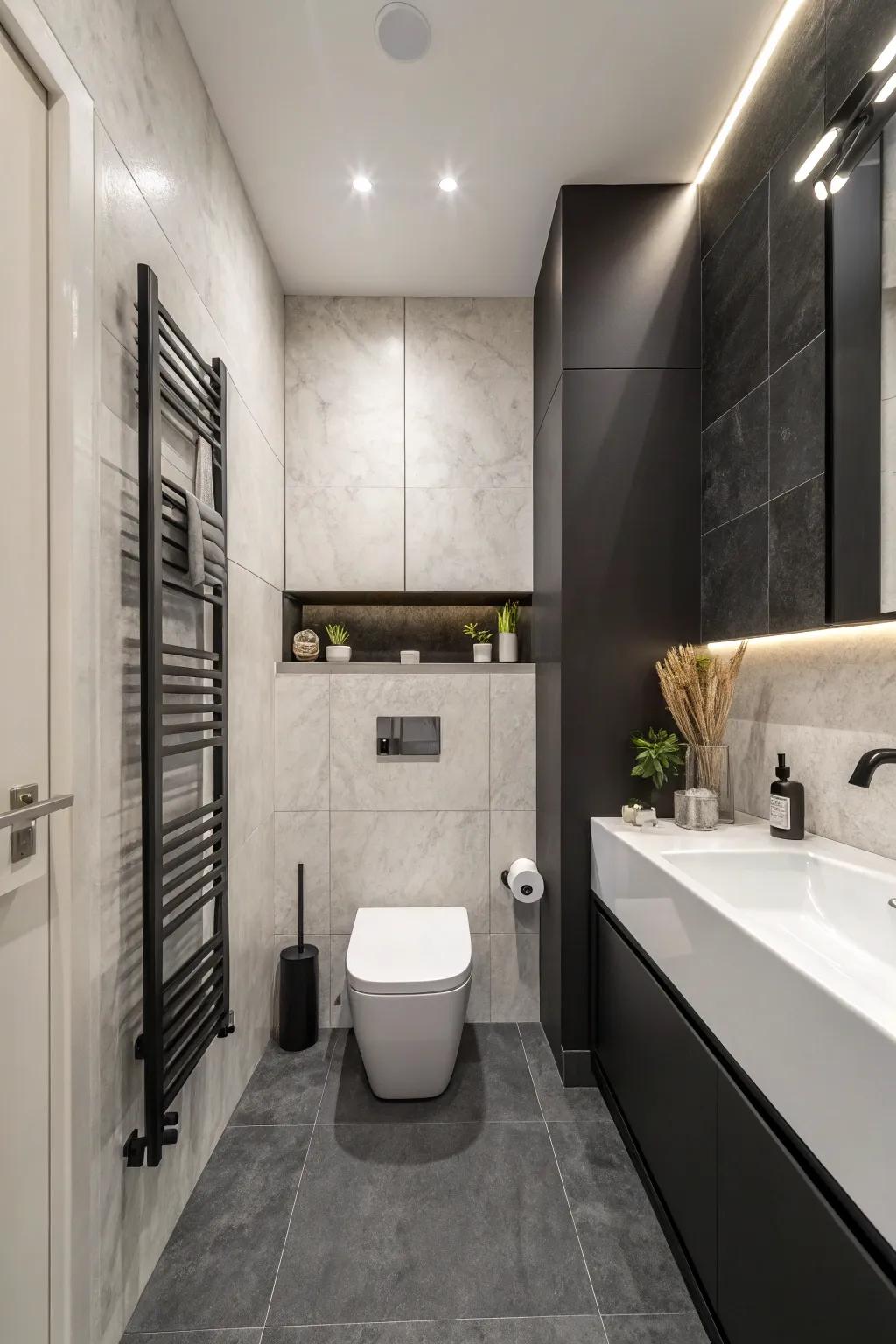 A monochromatic approach is spacious.
