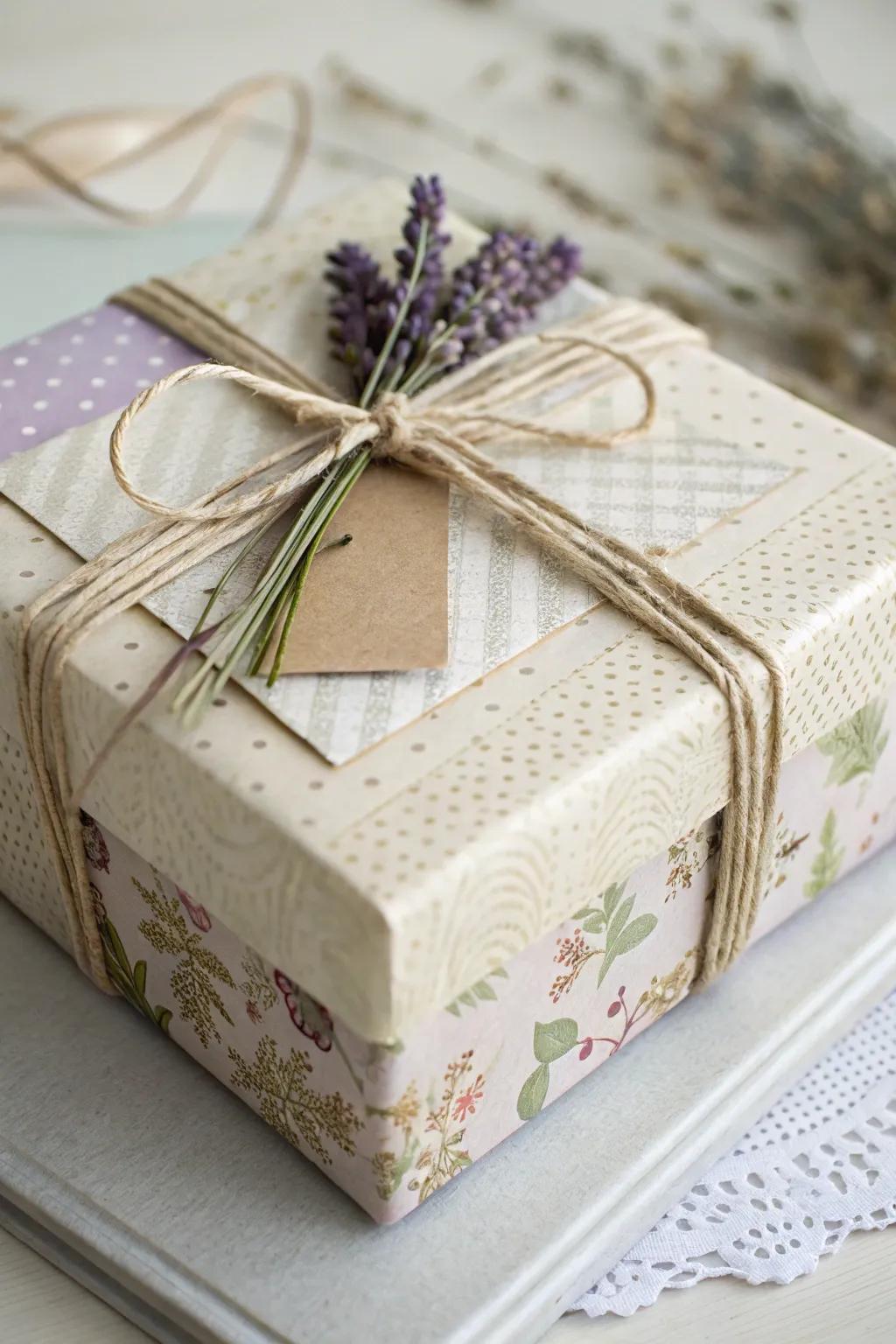Elevate your gift-giving through vintage-inspired tiered paper wraps. Where simplicity meets elegance.