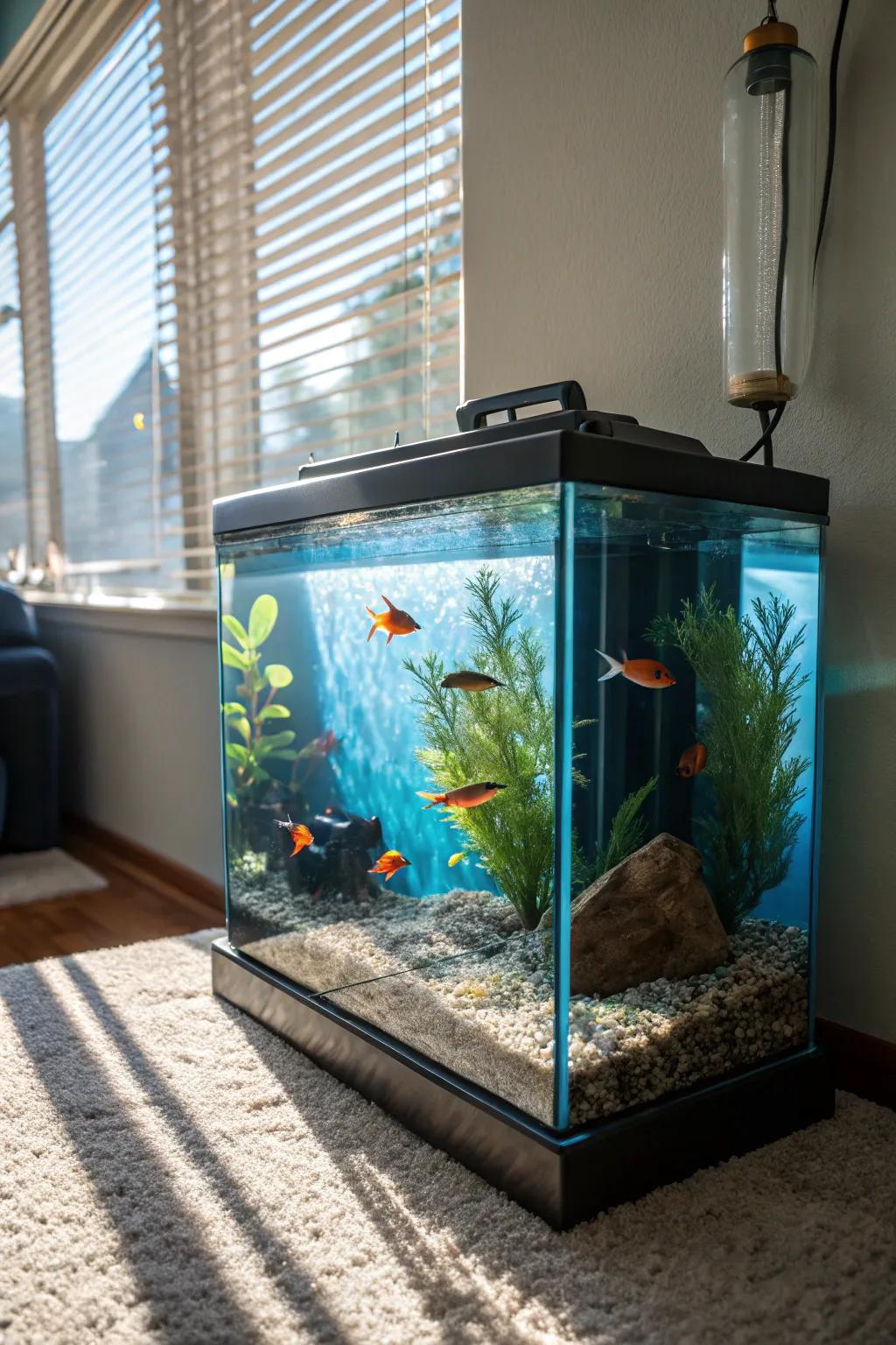 Infuse your tank with a burst of color through vibrant substrates.