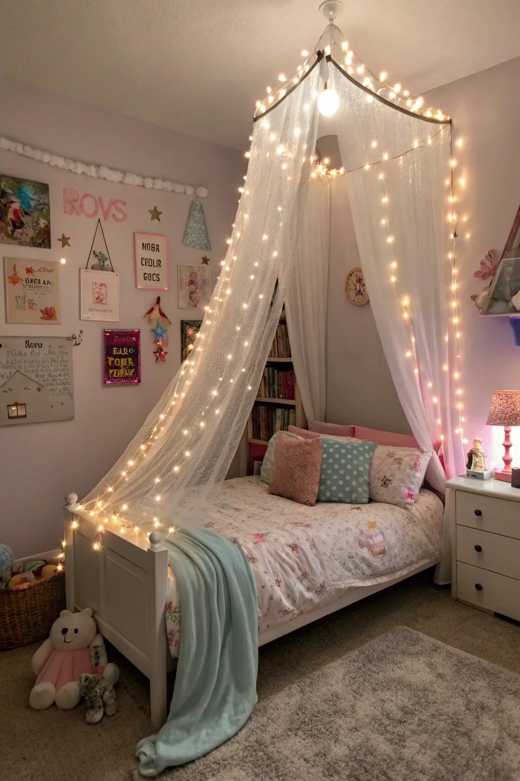 Fairy lights transform any space into a magical retreat.