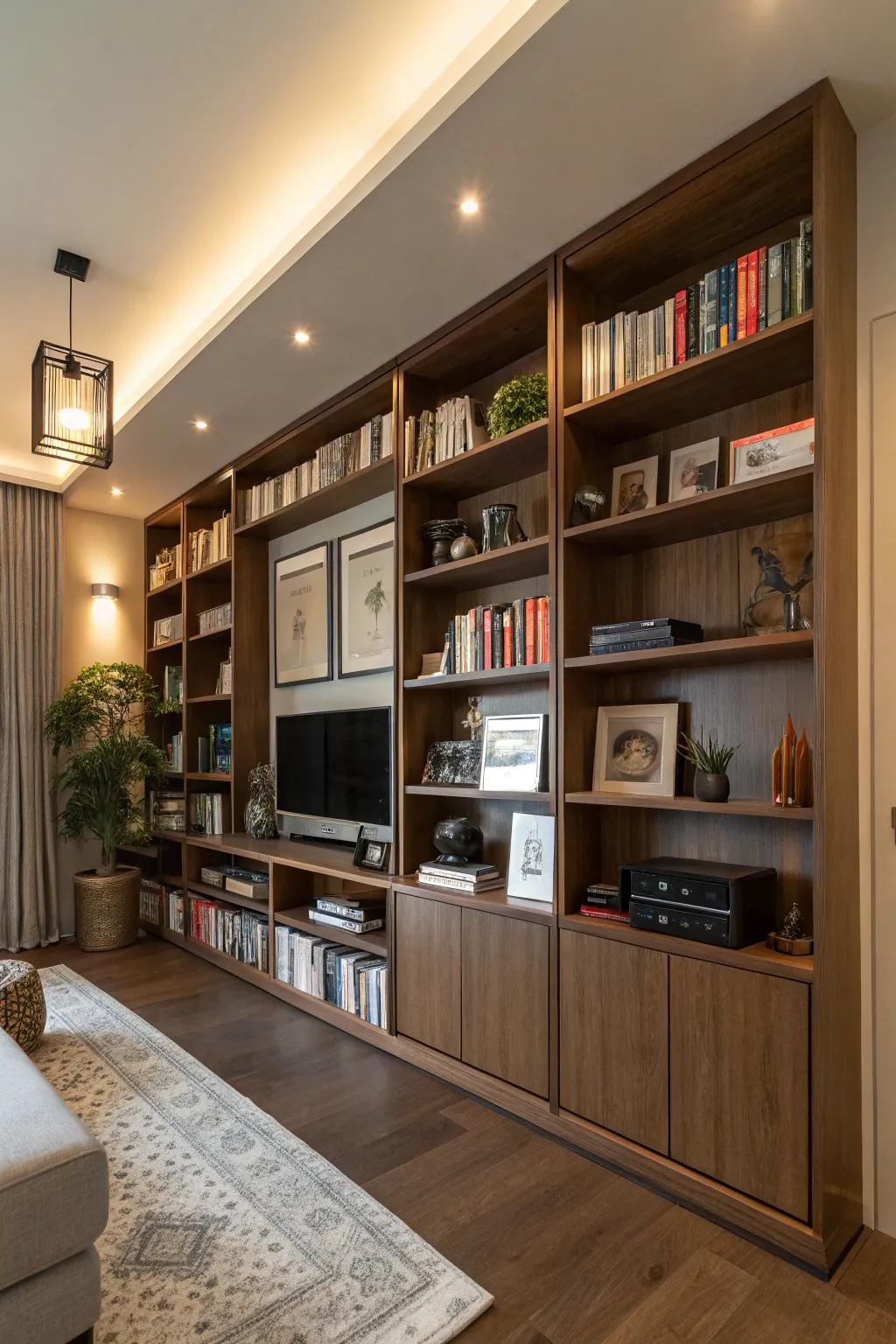 Vertical storage solutions have the ability to turn compact rooms into organized havens.