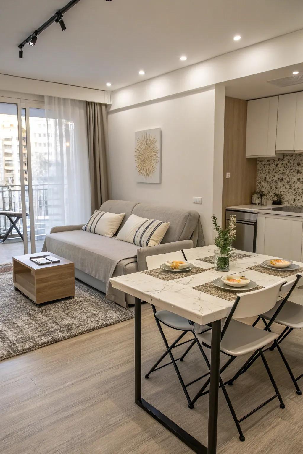 Practical furniture helps you get the most out of small areas.