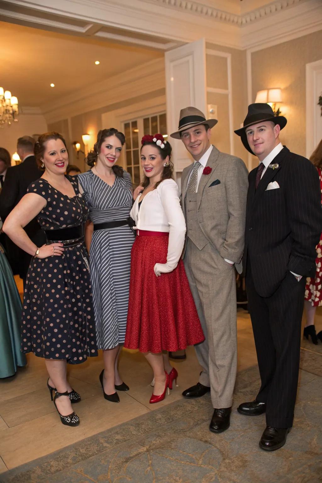 Ask your attendees to show up in their best 1940s attire to enhance the feeling.