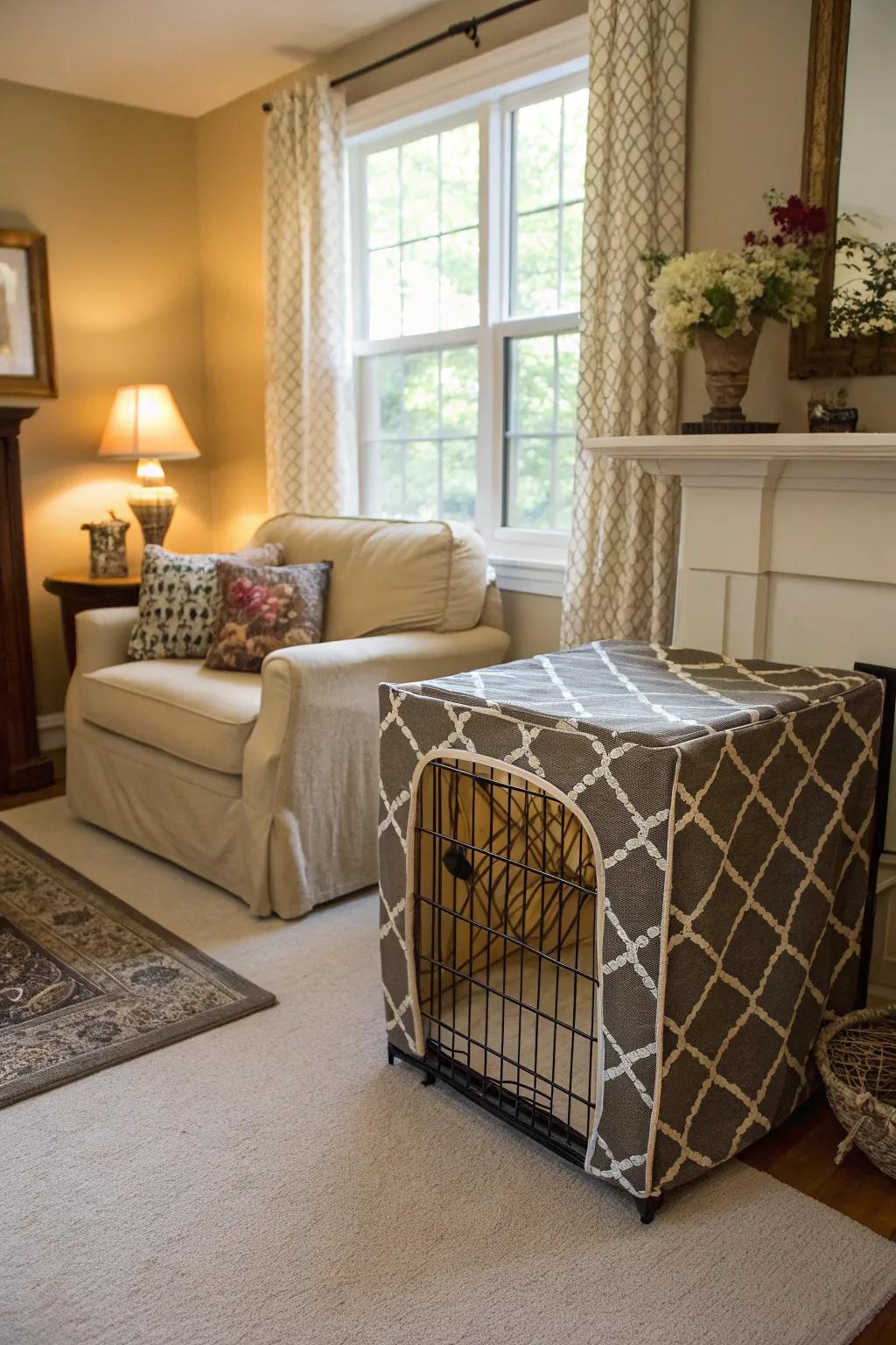 Fabric wraps add refinement and coziness to any area.