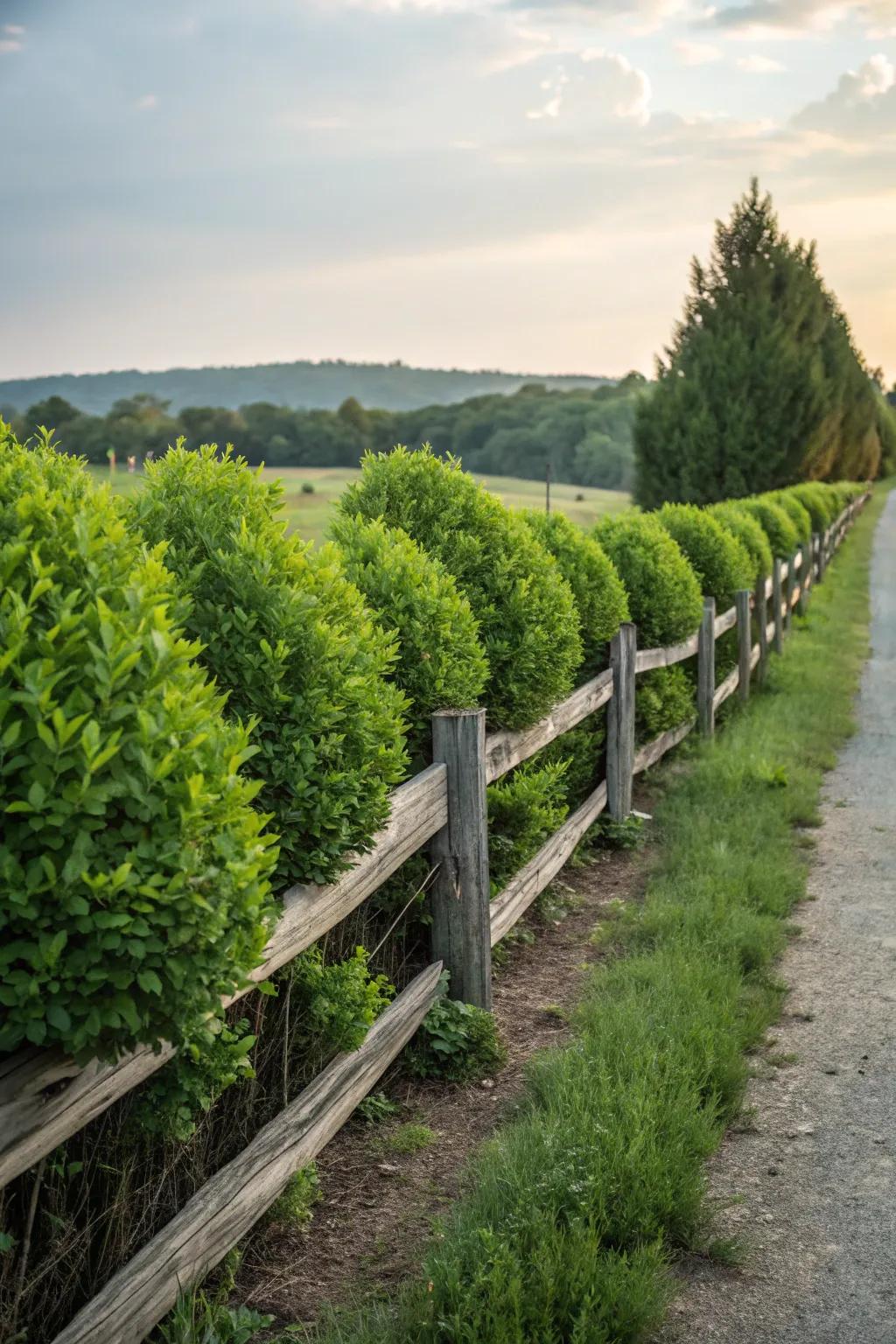 Lush bushes deliver a vibrant foundation to any garden.