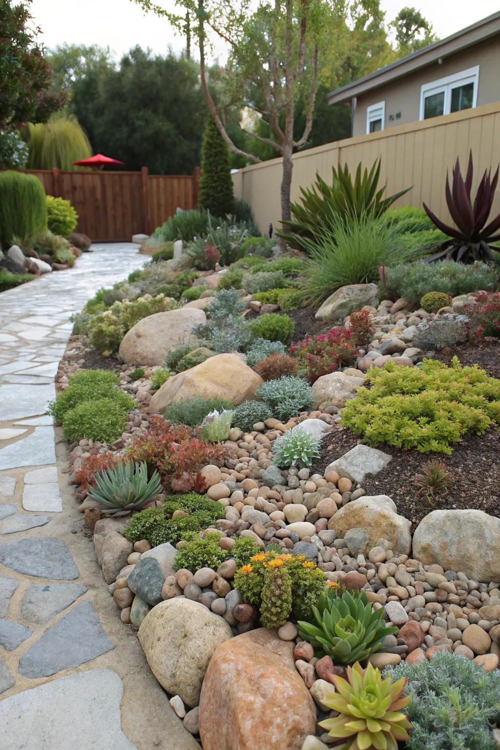 Stone displays harmonize minimalistic appeal with organic splendor.