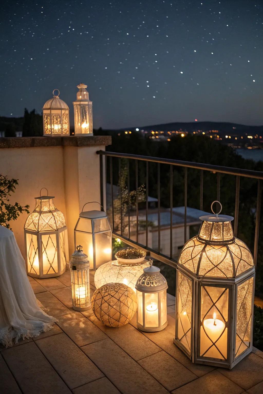 Beacons offer an intimate and romantic lighting selection for balconies.