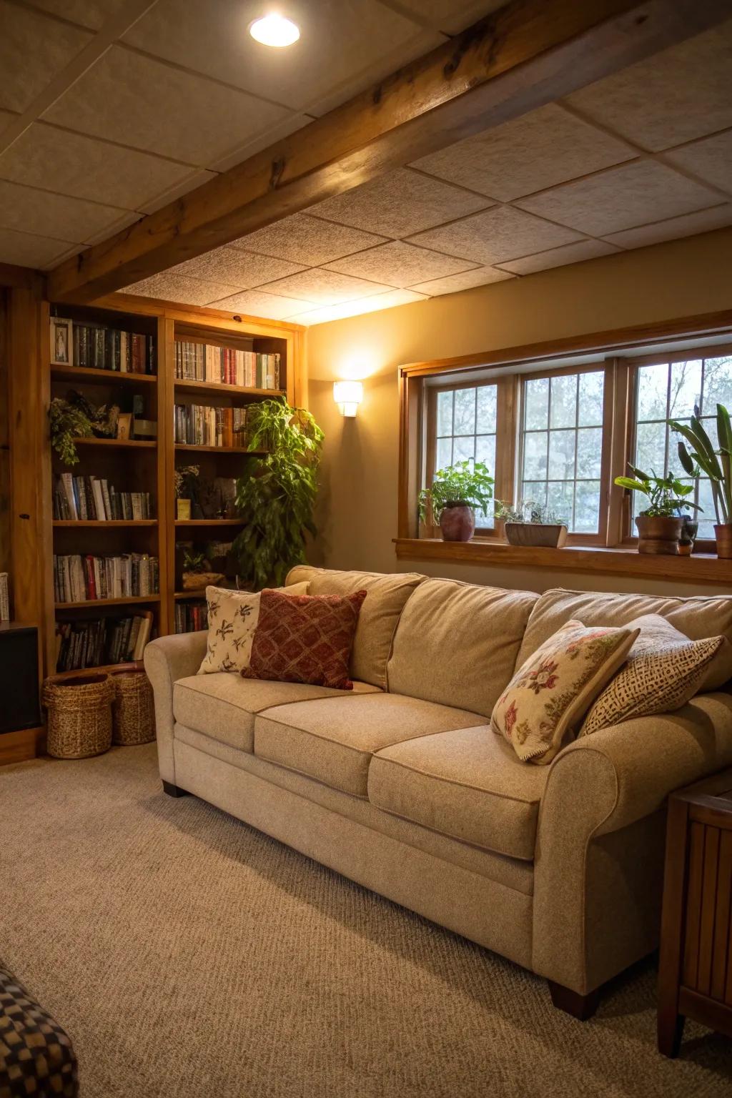 A cozy nook perfect for de-stressing after a long day.