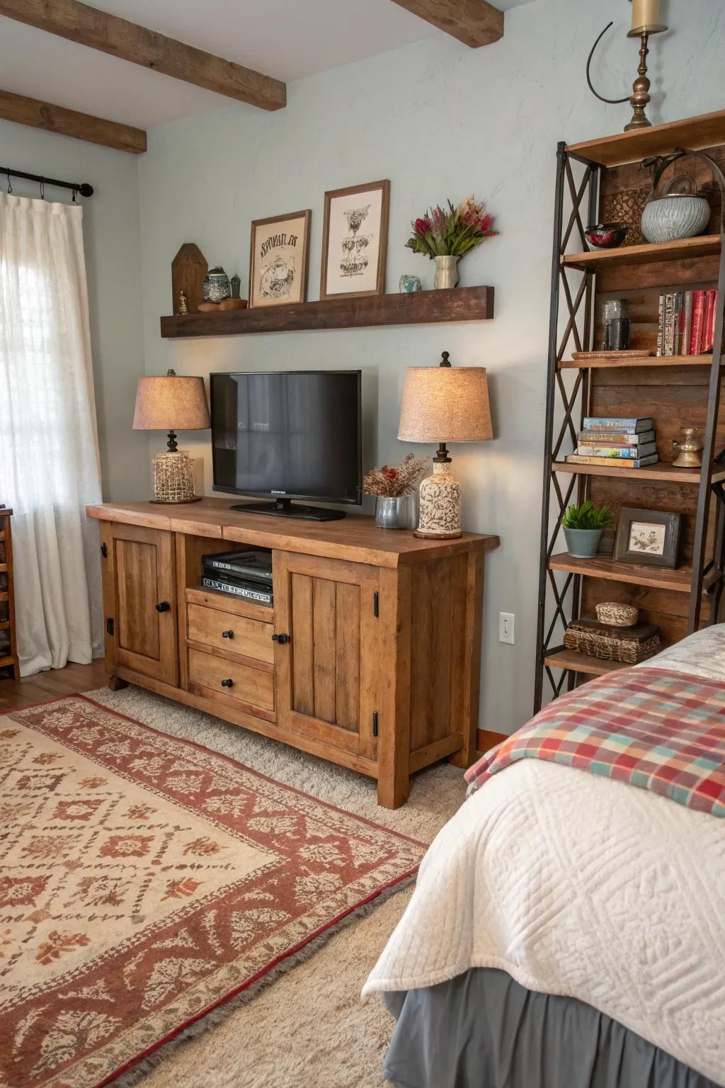 Timber details add warmth and character.