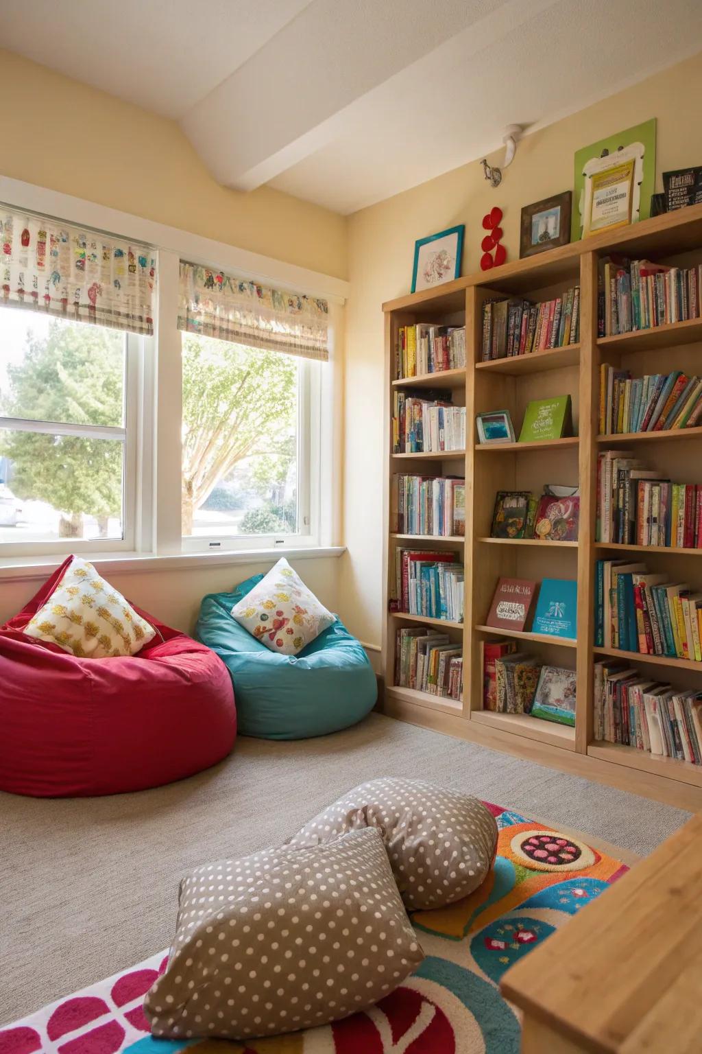 A cozy reading nook perfect for storytime adventures.