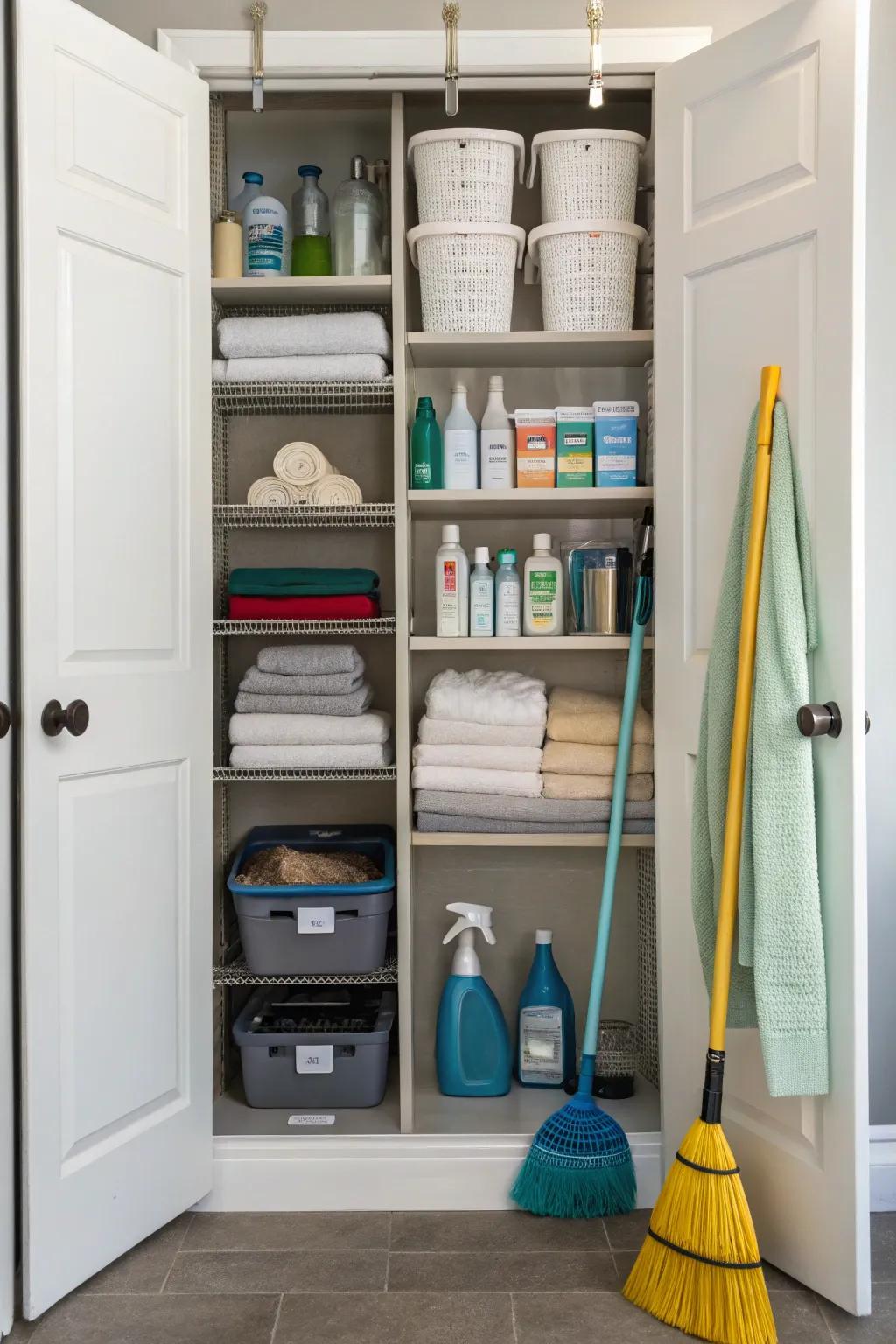 Change your storage with shelves that move, so you can use your space in the best way.