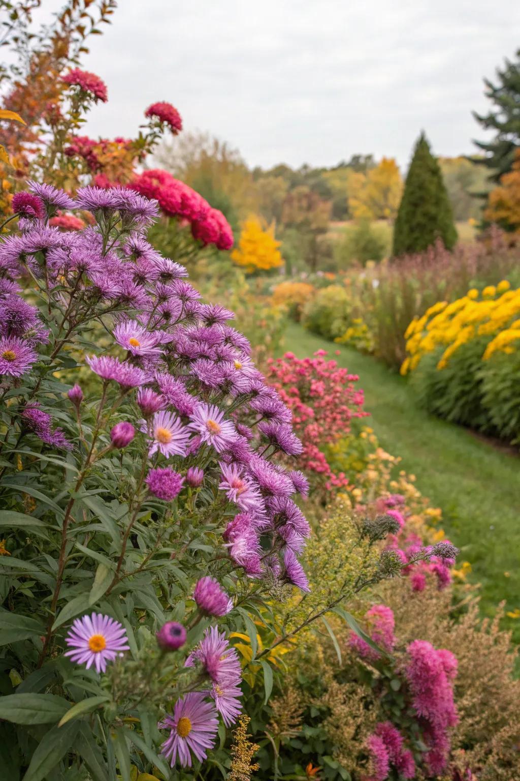 Starburst flowers infuse a hint of autumnal charm into the flutter flower ensemble.