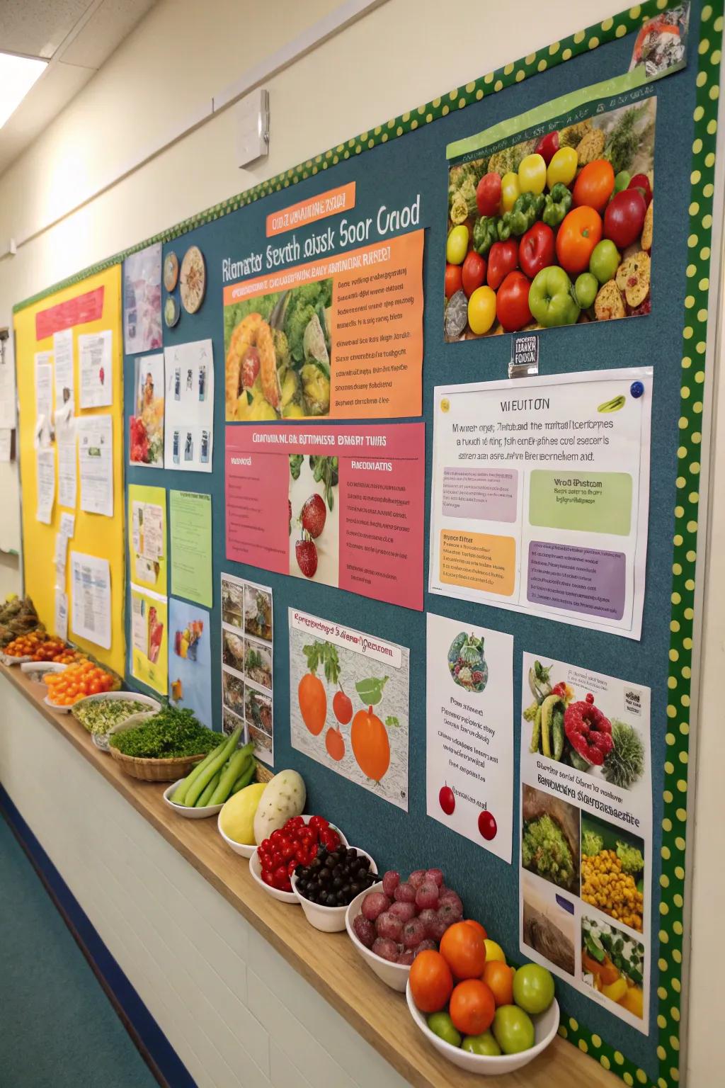 A nutrition-focused board that supports healthy eating habits.
