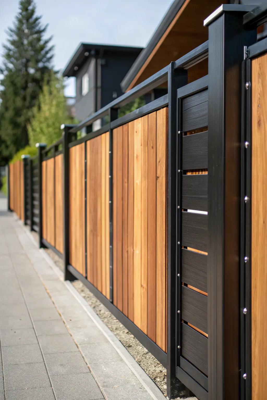 Revamp your outdoor space with the contemporary allure of treated timber and steel.