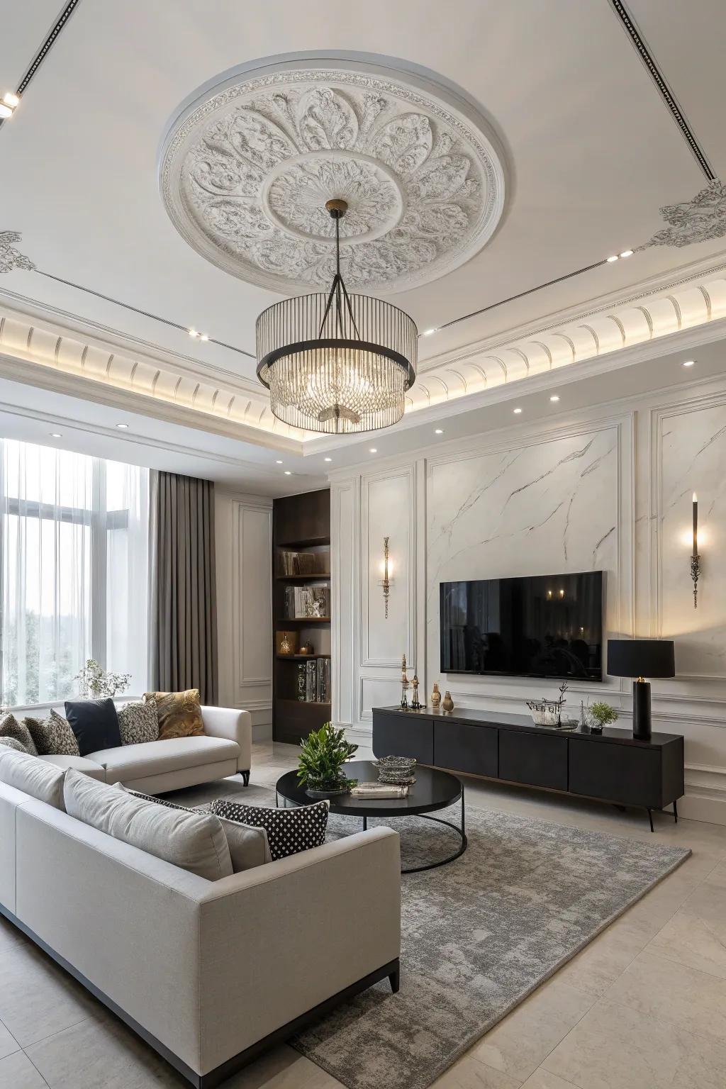 Minimalist accents provide a contemporary feel.