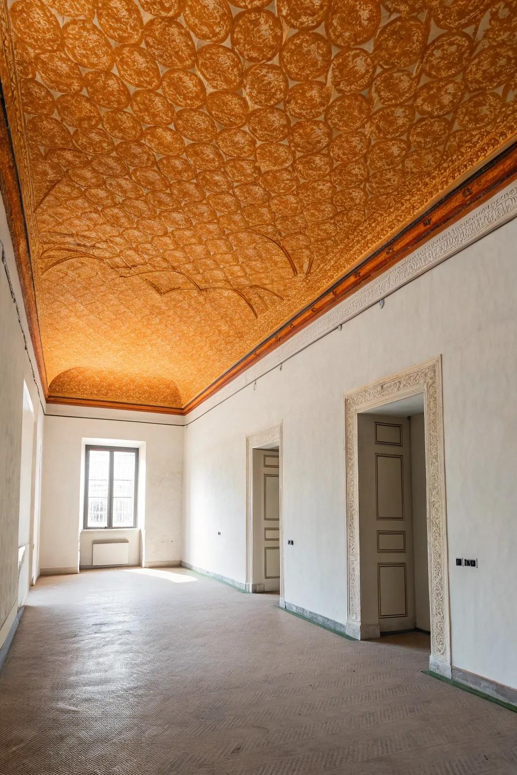 Add a touch of modern elegance with a subtle orange peel texture.