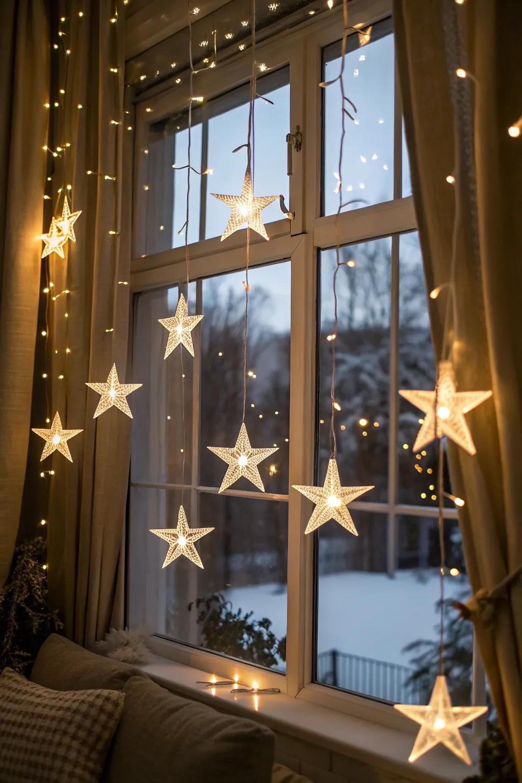 Star-shaped lights bring the wonder of the night sky into your home.